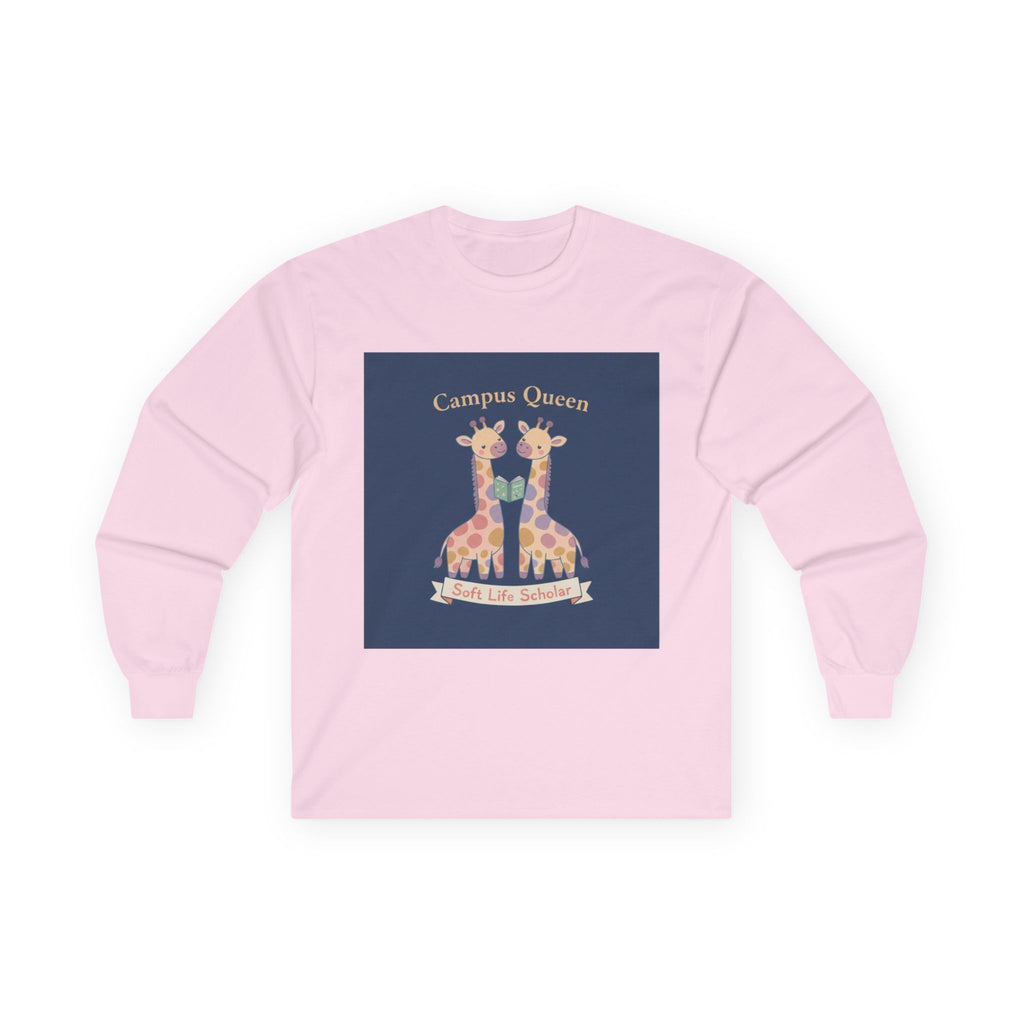 Giraffes Long Sleeve Tee – Campus Queen Soft Life Scholar