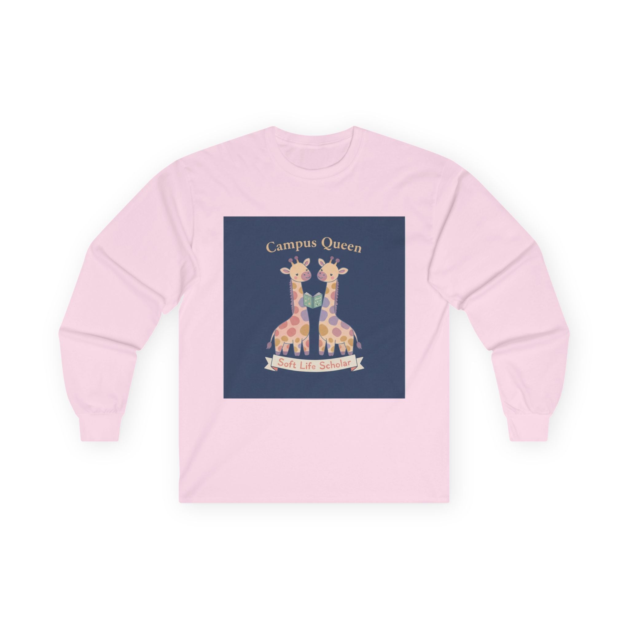 Giraffes Long Sleeve Tee – Campus Queen Soft Life Scholar