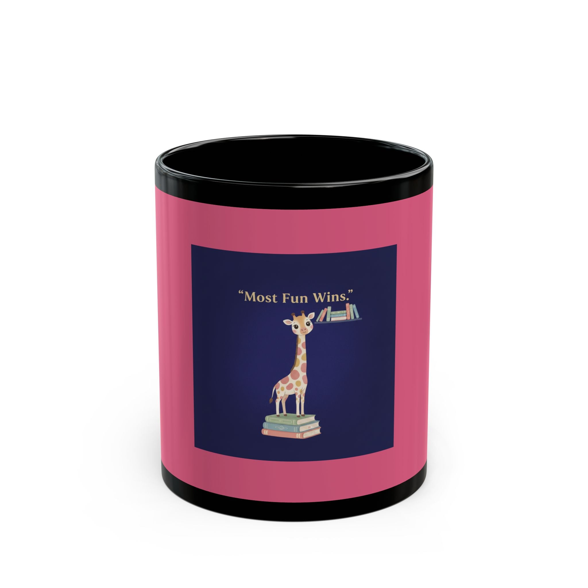 Giraffe Black Mug 11oz – Most Fun Wins