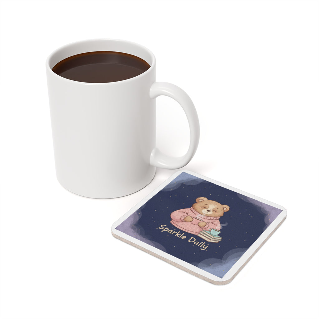 Bear Cork Coaster – Sparkle Daily