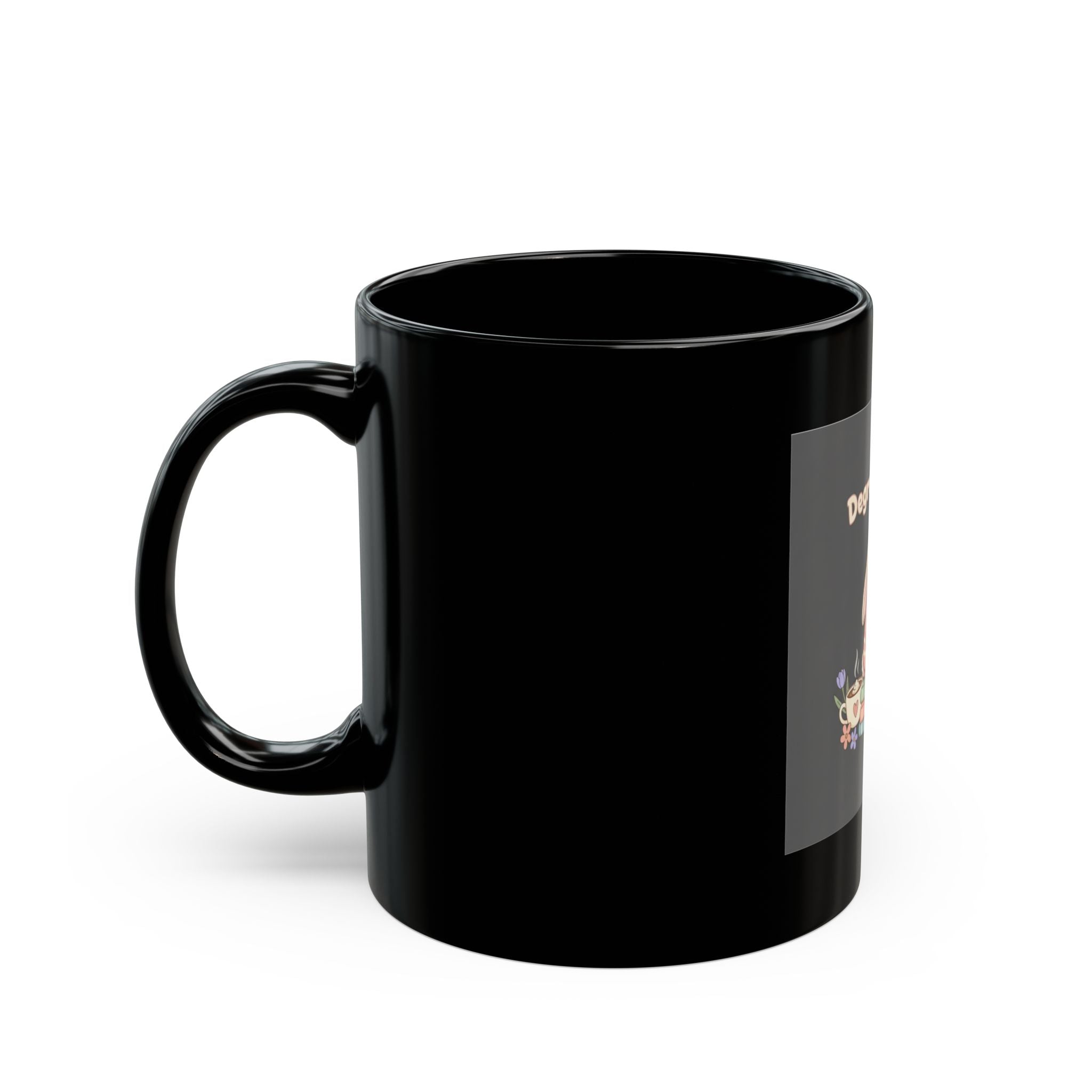 Bunny Black Mug 11oz – Degree Loading