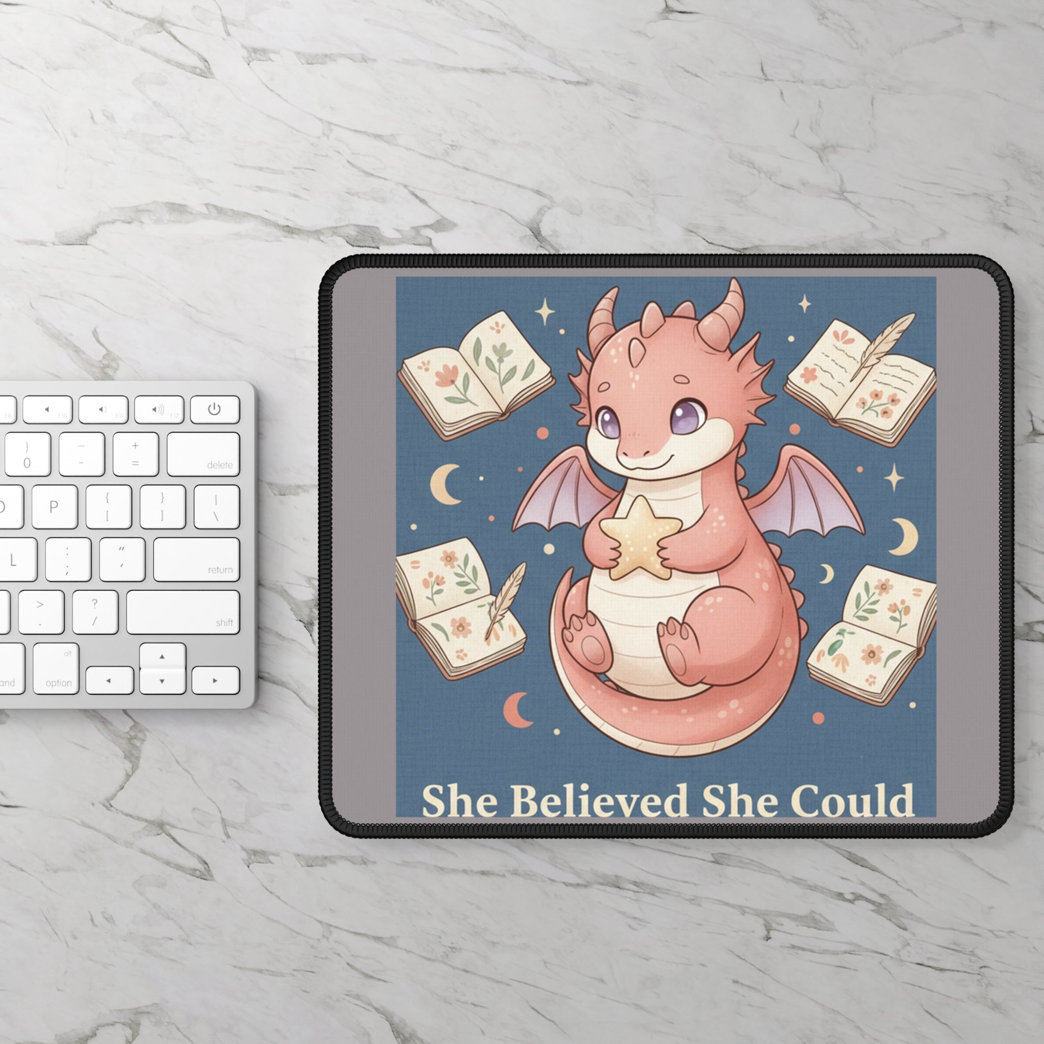 Dragon Mouse Pad – She Believed She Could