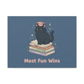 Black Cat Canvas Print – Most Fun Wins