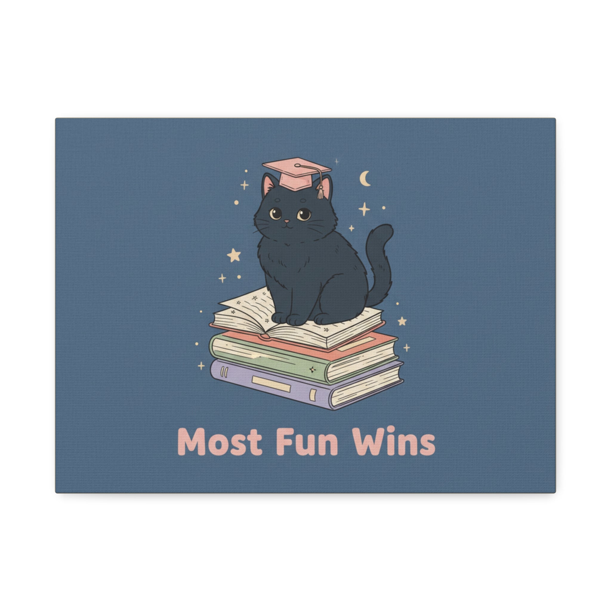 Black Cat Canvas Print – Most Fun Wins