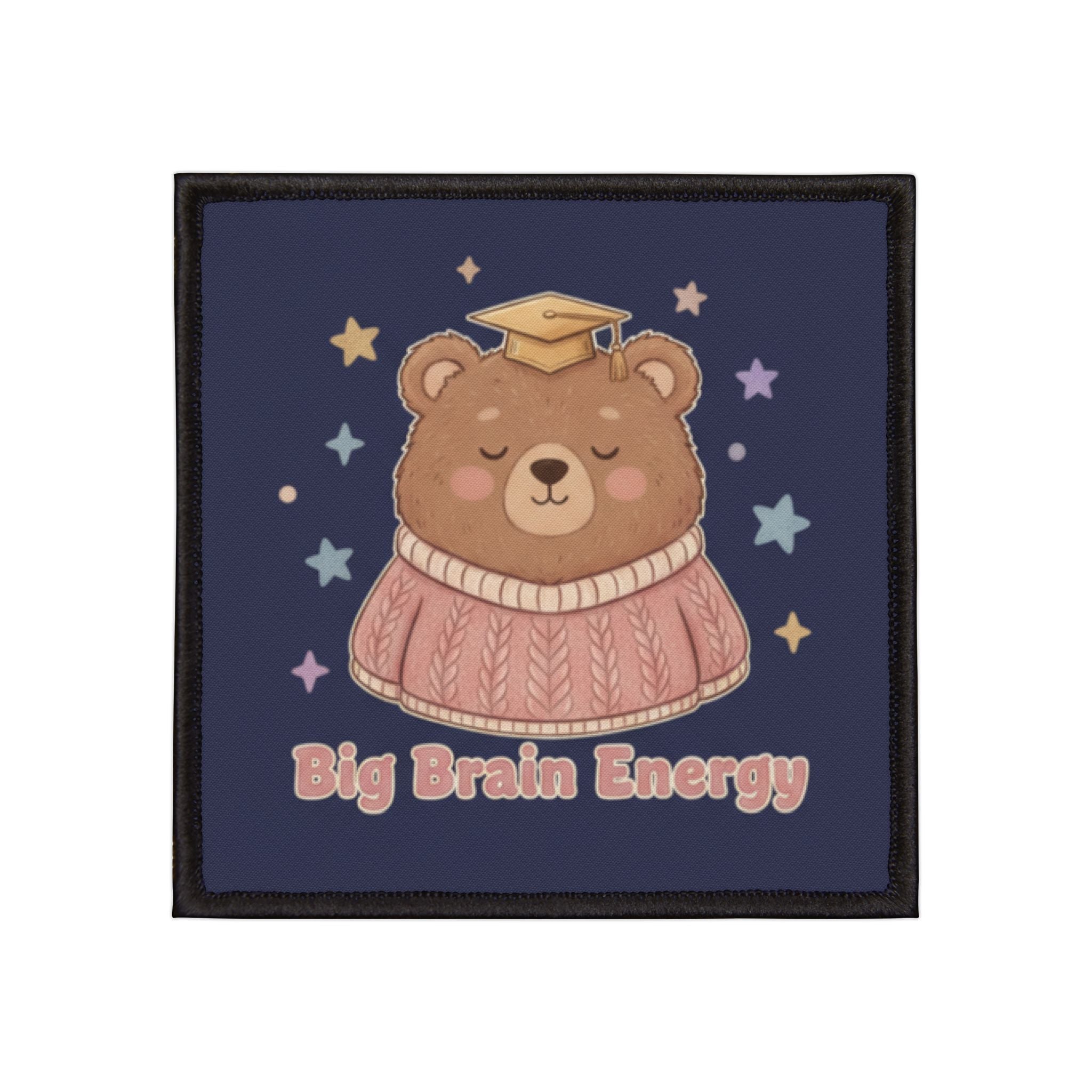 Bear Iron-On Patch – Big Brain Energy