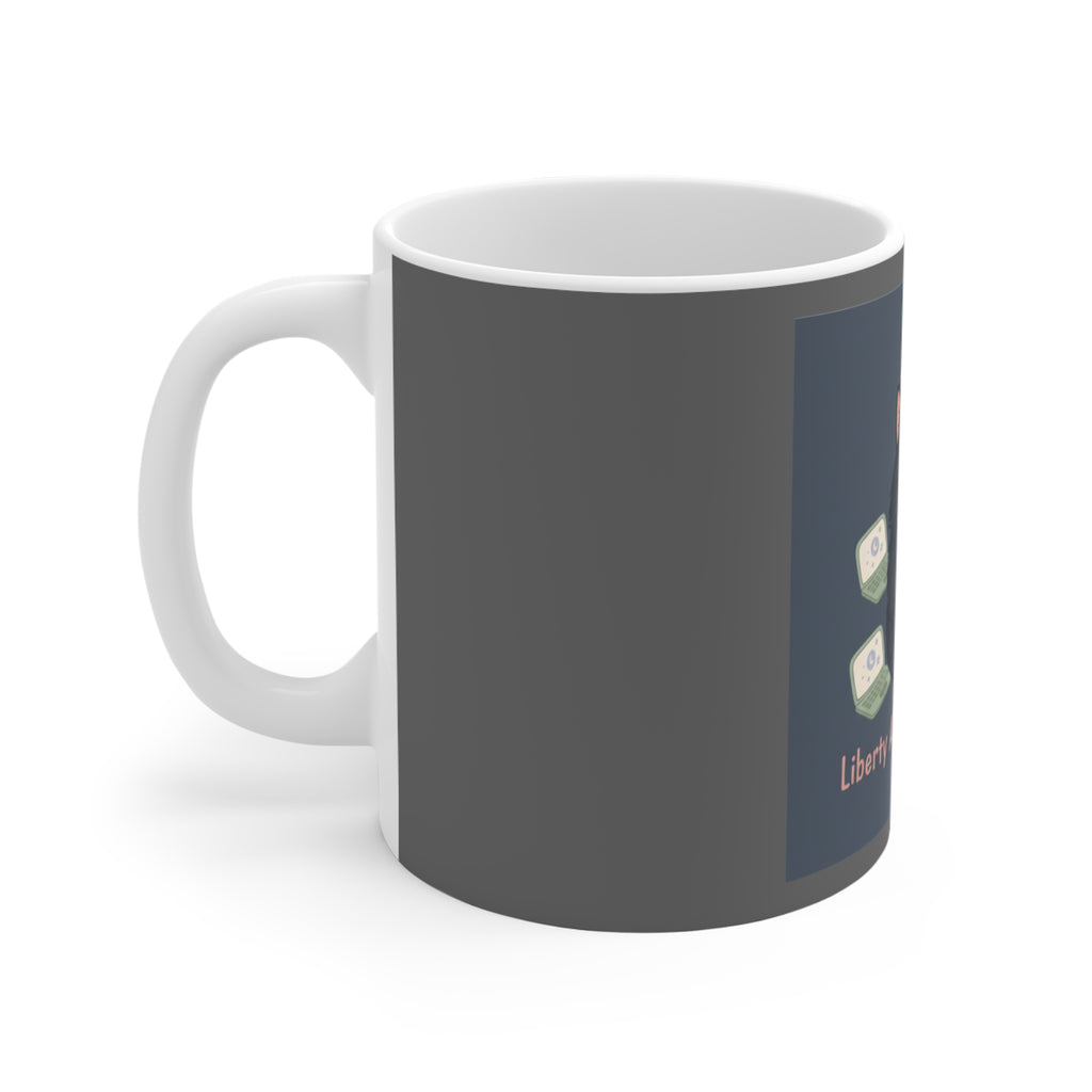 Black Cat Mug 11oz – Liberty and Justice for All