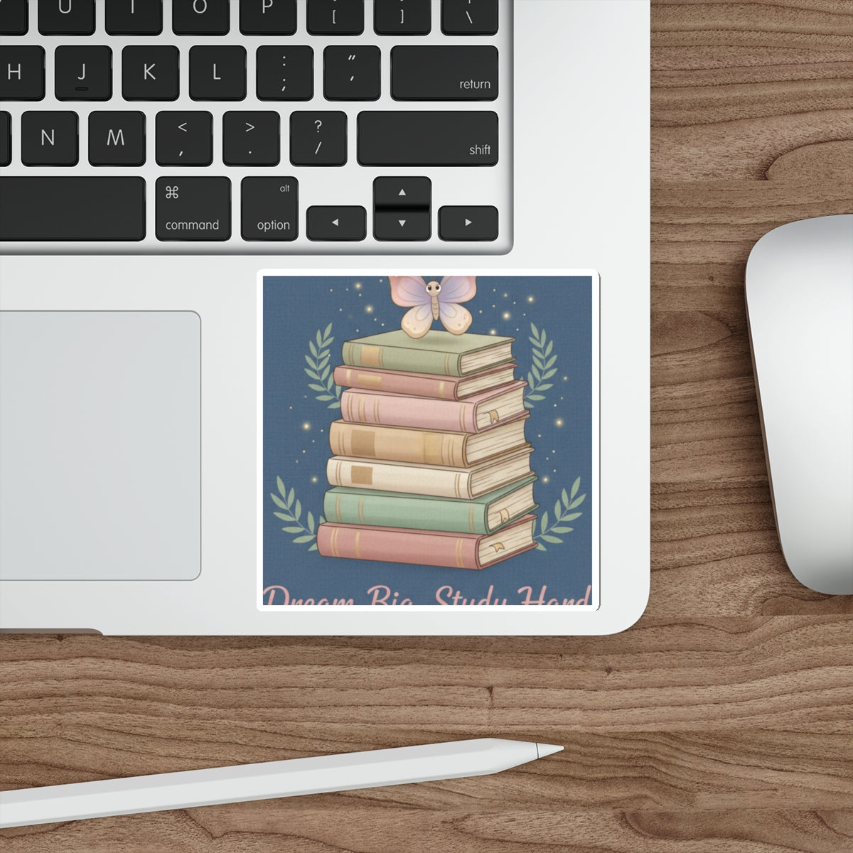 Butterfly Die-Cut Sticker – Dream Big Study Hard