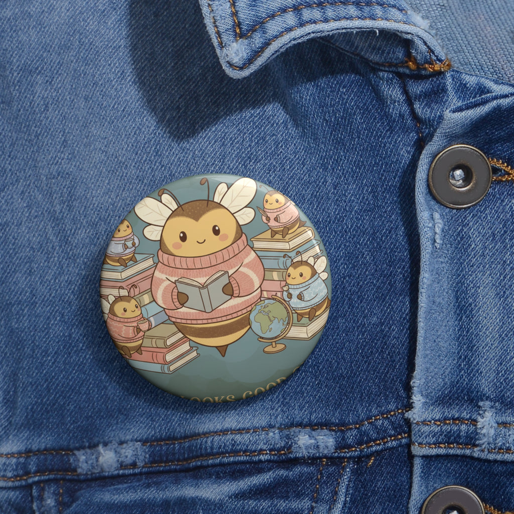 Honeybees Pin Button – Success Looks Good on You