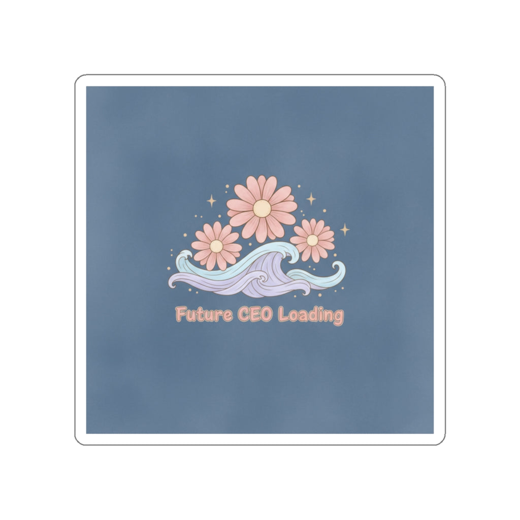 Daisies And Gentle Waves Die-Cut Sticker – Future Ceo Loading