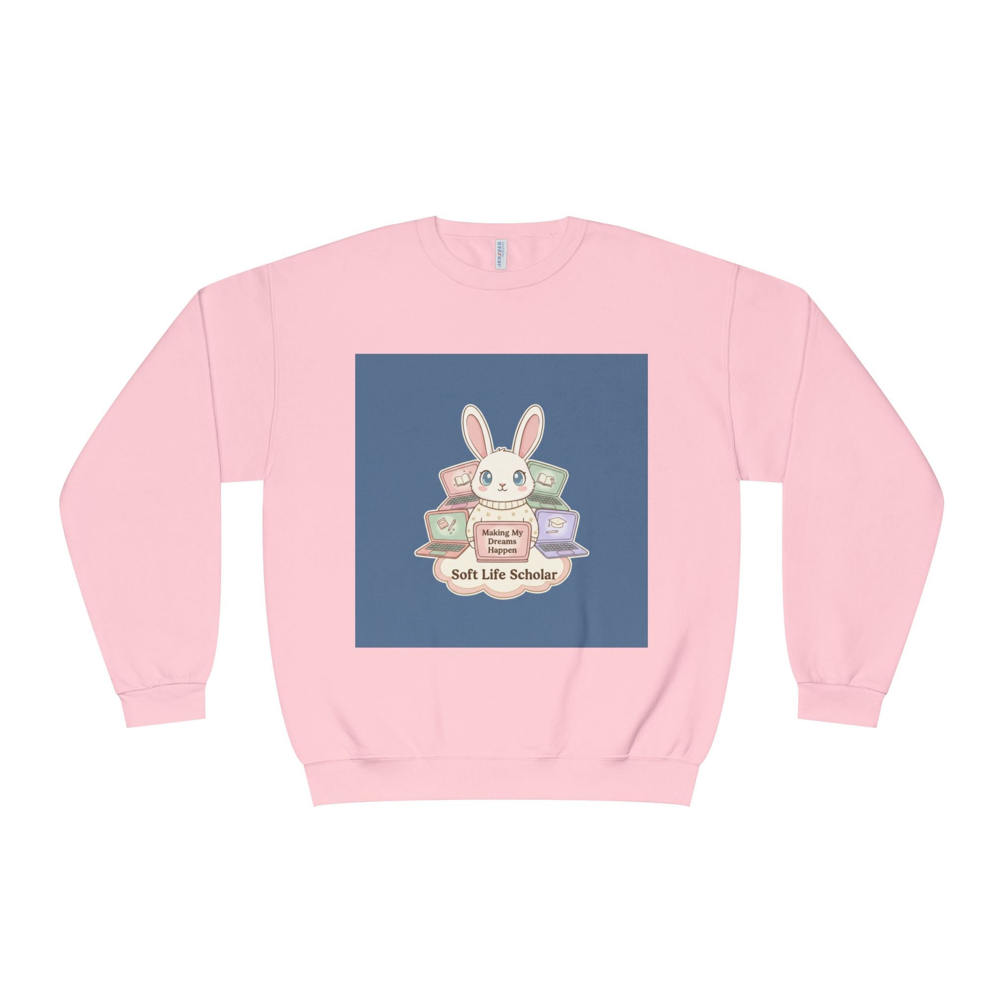 Bunny Crewneck Sweatshirt – Making My Dreams Happen Soft Life Schola