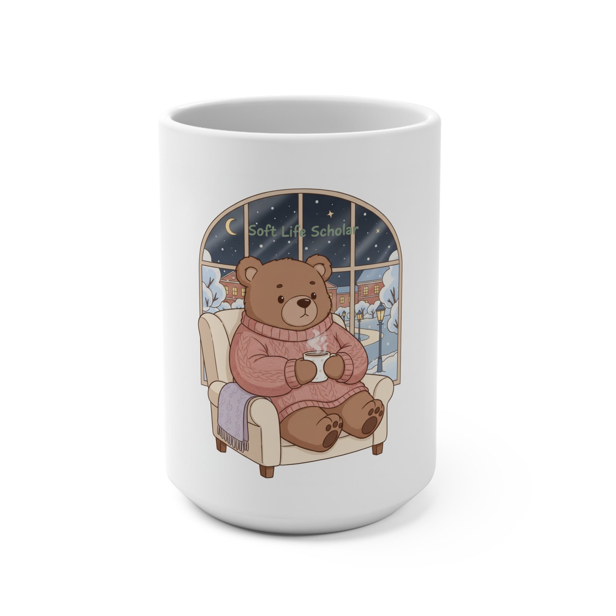 Bear Mug 15oz – Soft Life Scholar