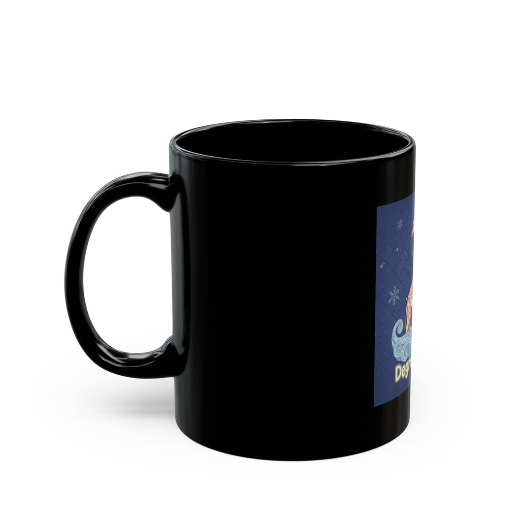 Degree Loading Giraffe Black Mug 11oz