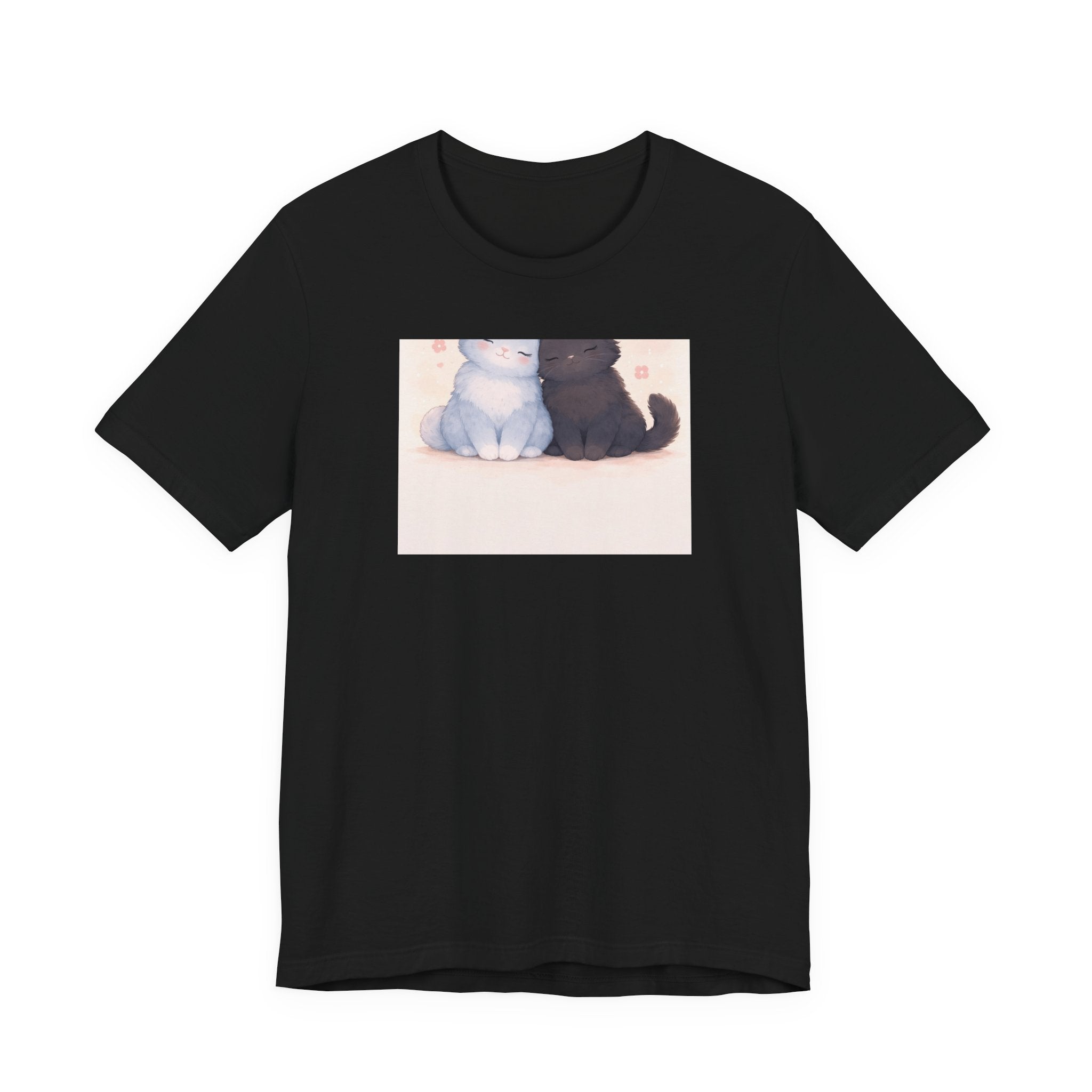 "YOU'RE NEVER TOO MUCH" Black Cat Women Tee | College Girl Gift | Fashion | KayKay Classics