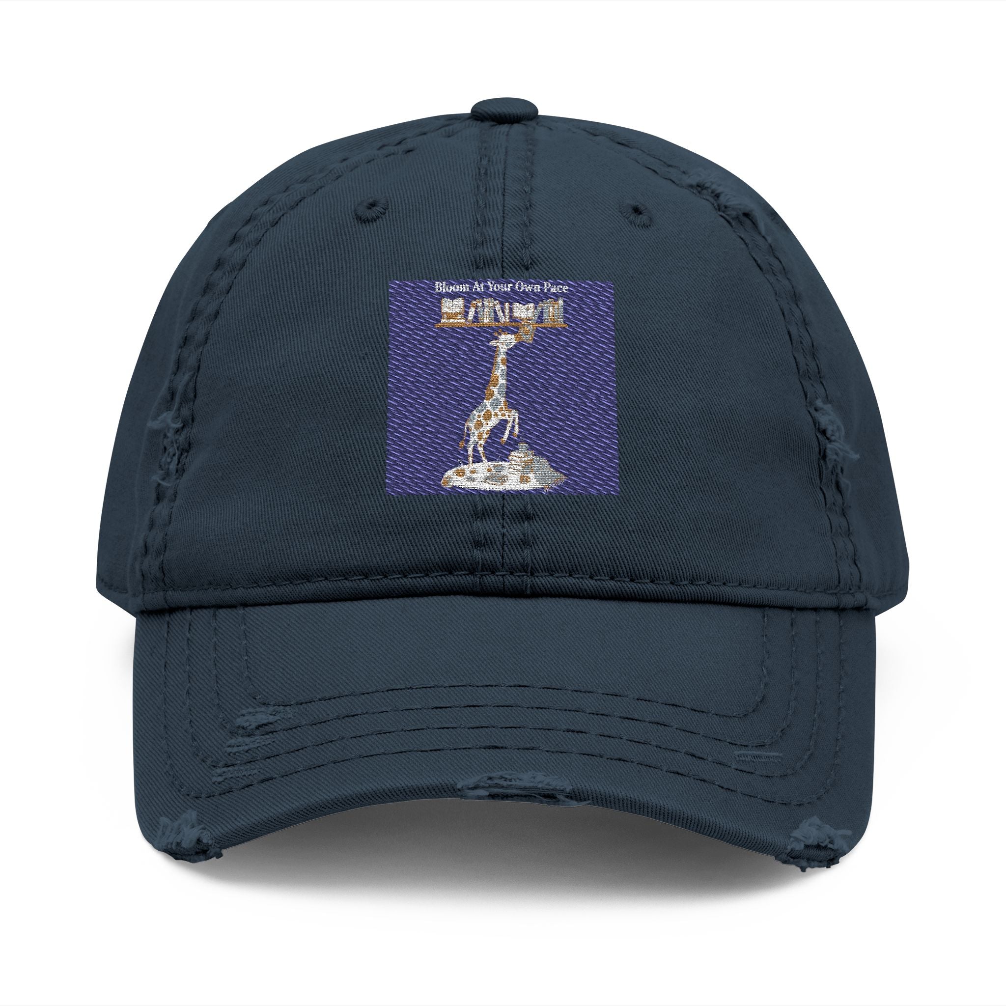 Giraffe Dad Hat – Bloom at Your Own Pace