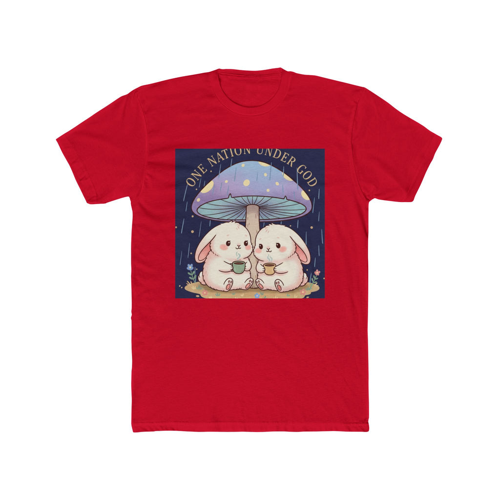 Two Cute Bunnies Unisex Tee – One Nation Under God