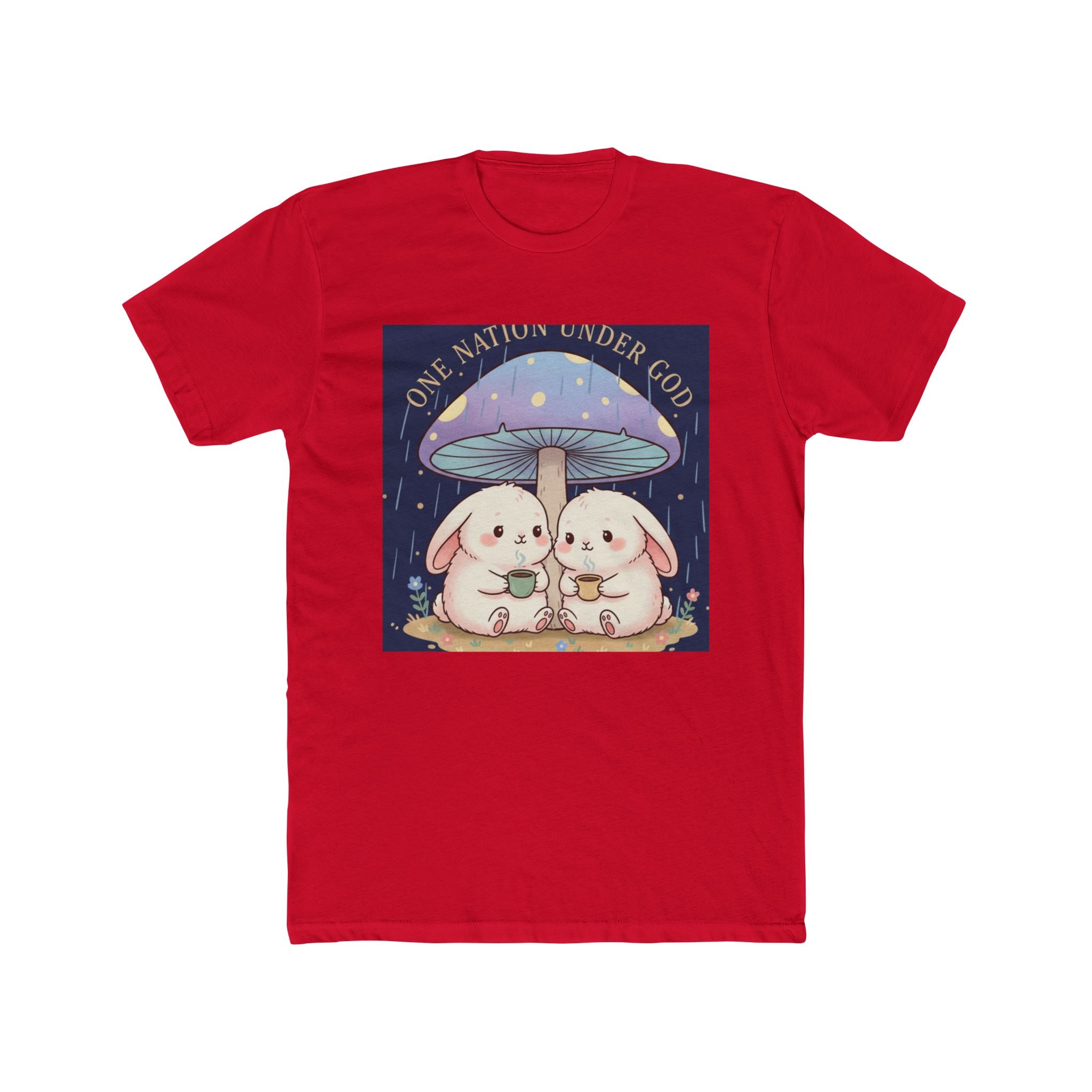Two Cute Bunnies Unisex Tee – One Nation Under God