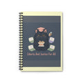 Black Cat Spiral Notebook – Liberty and Justice for All