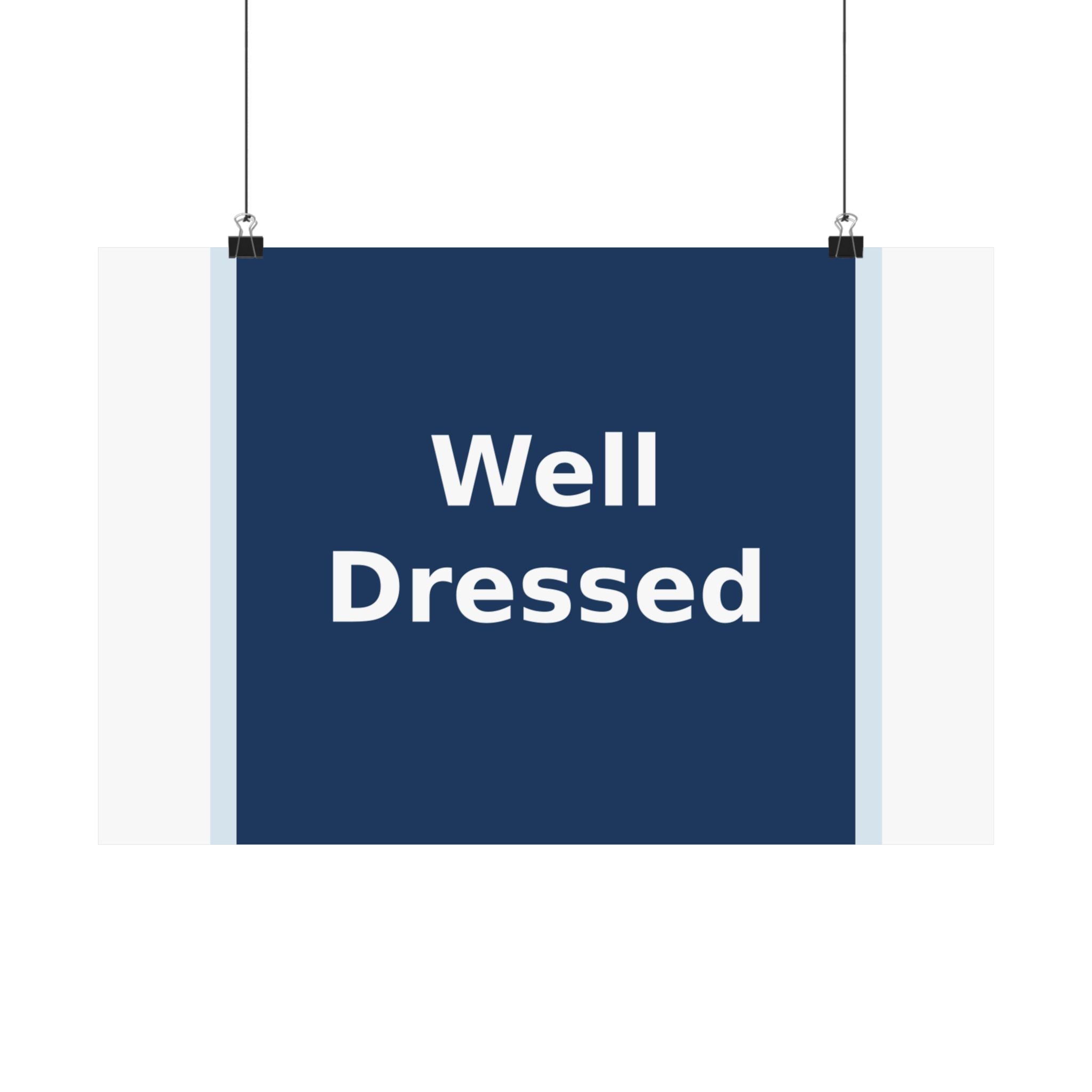 "Well Dressed" Black Cat Poster | Trendy Gift for Her | Lifestyle | KayKay Classics