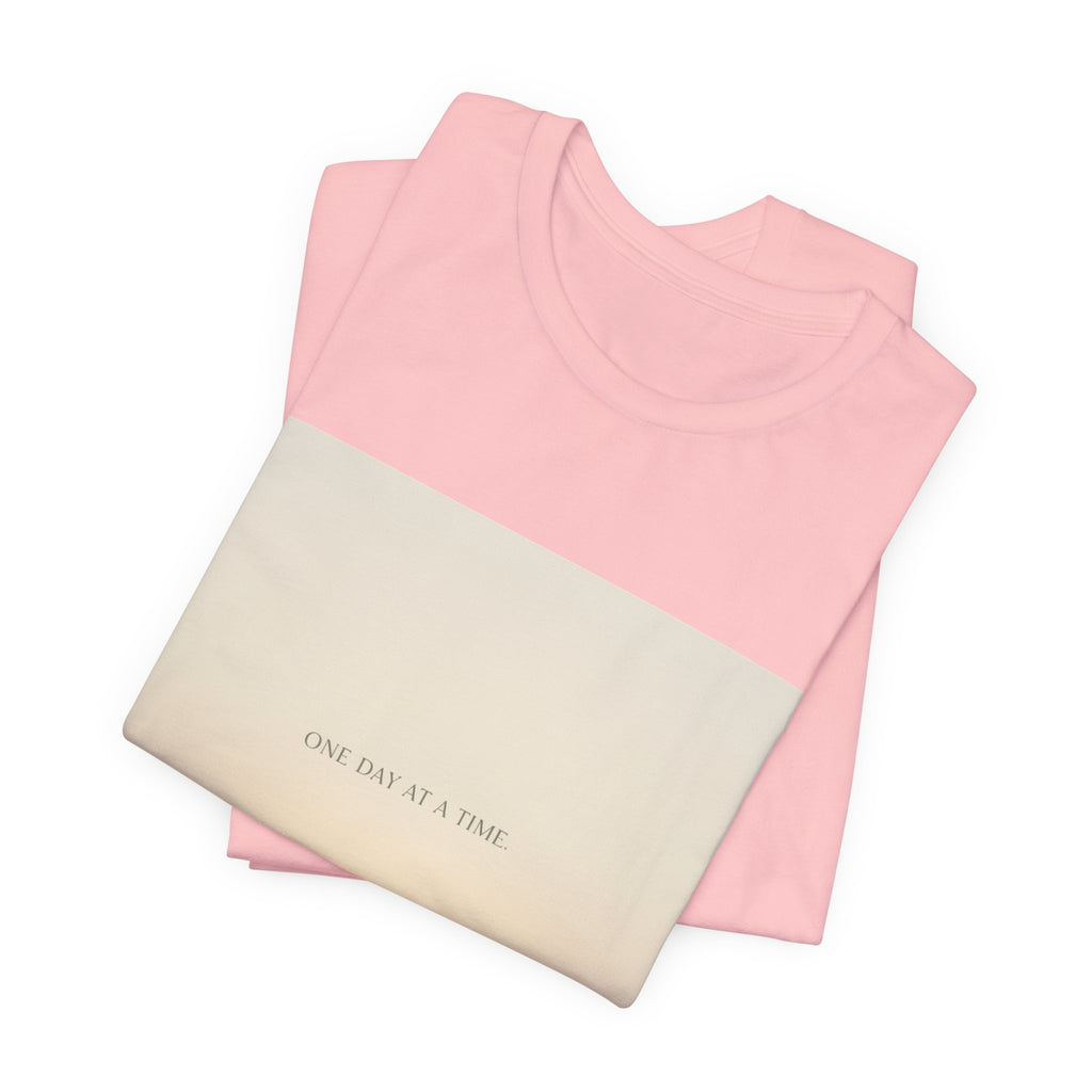 "ONE DAY AT A TIME" Black Cat Women Tee | College Girl Gift | Fashion | KayKay Classics