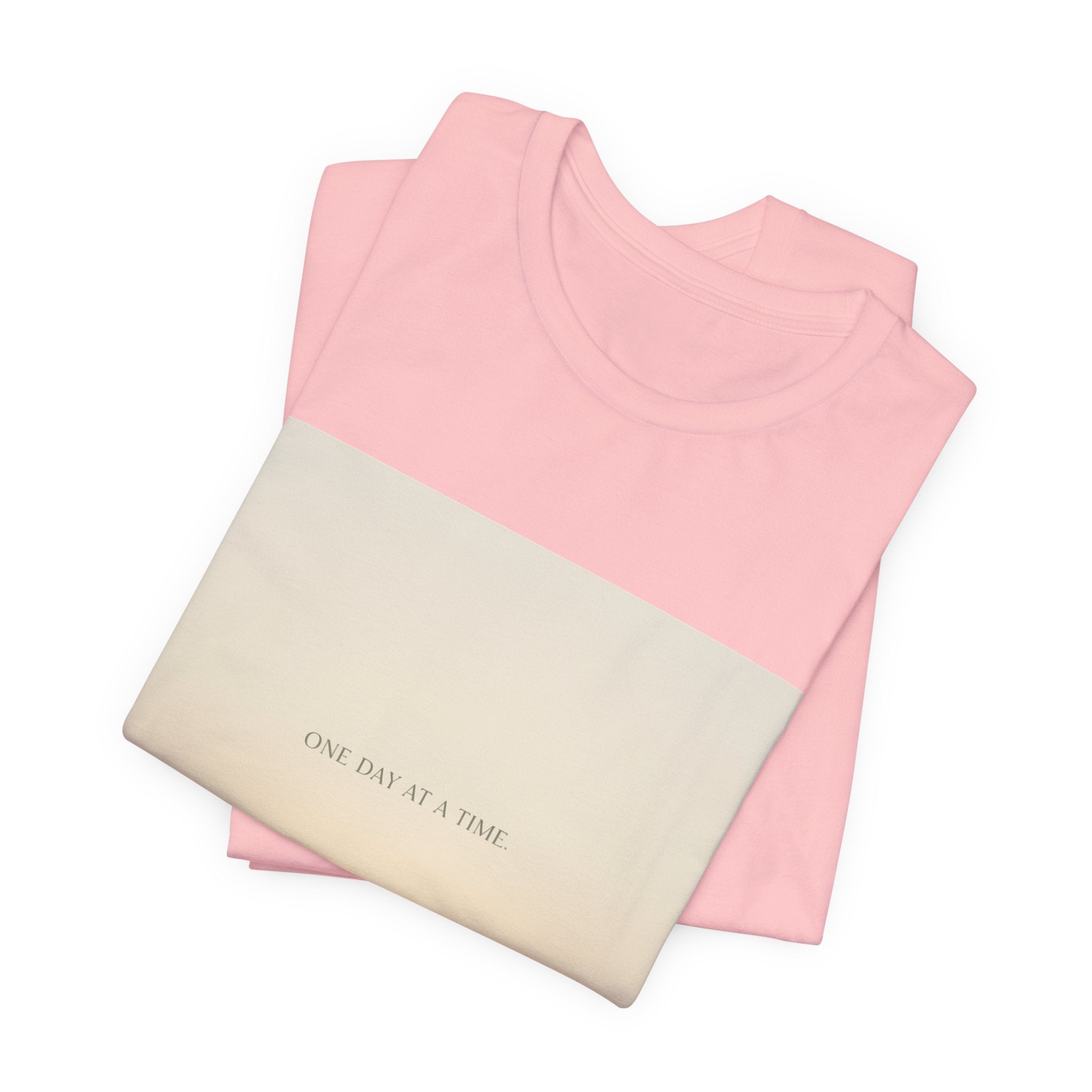 "ONE DAY AT A TIME" Black Cat Women Tee | College Girl Gift | Fashion | KayKay Classics