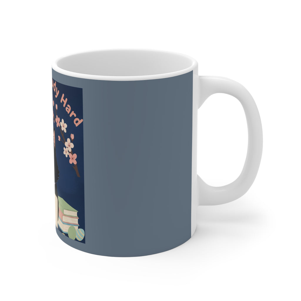 Black Cat Mug 11oz – Dream Big Study Hard