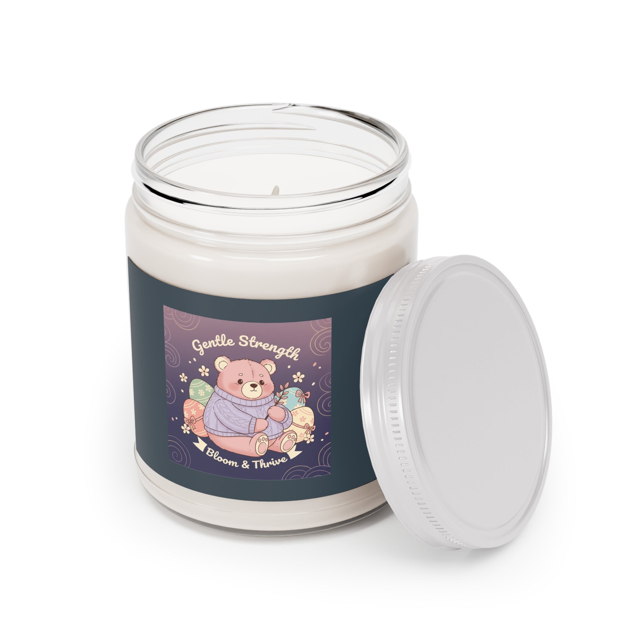 Bear Scented Candle – Gentle Strength Bloom Thrive