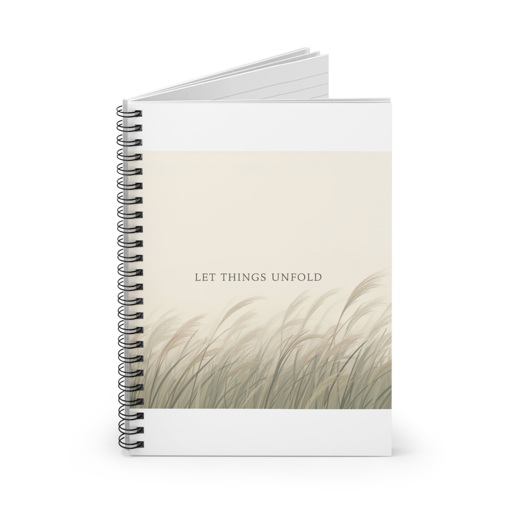 LET THINGS UNFOLD Spiral Notebook
