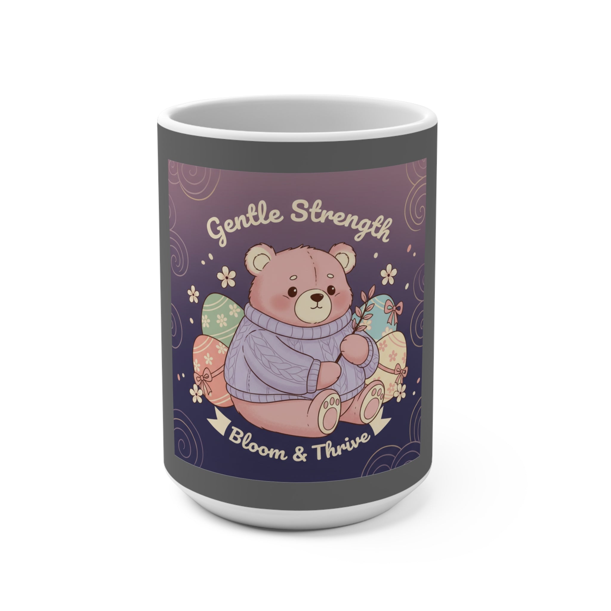 Bear Mug 15oz – Gentle Strength Bloom Thrive