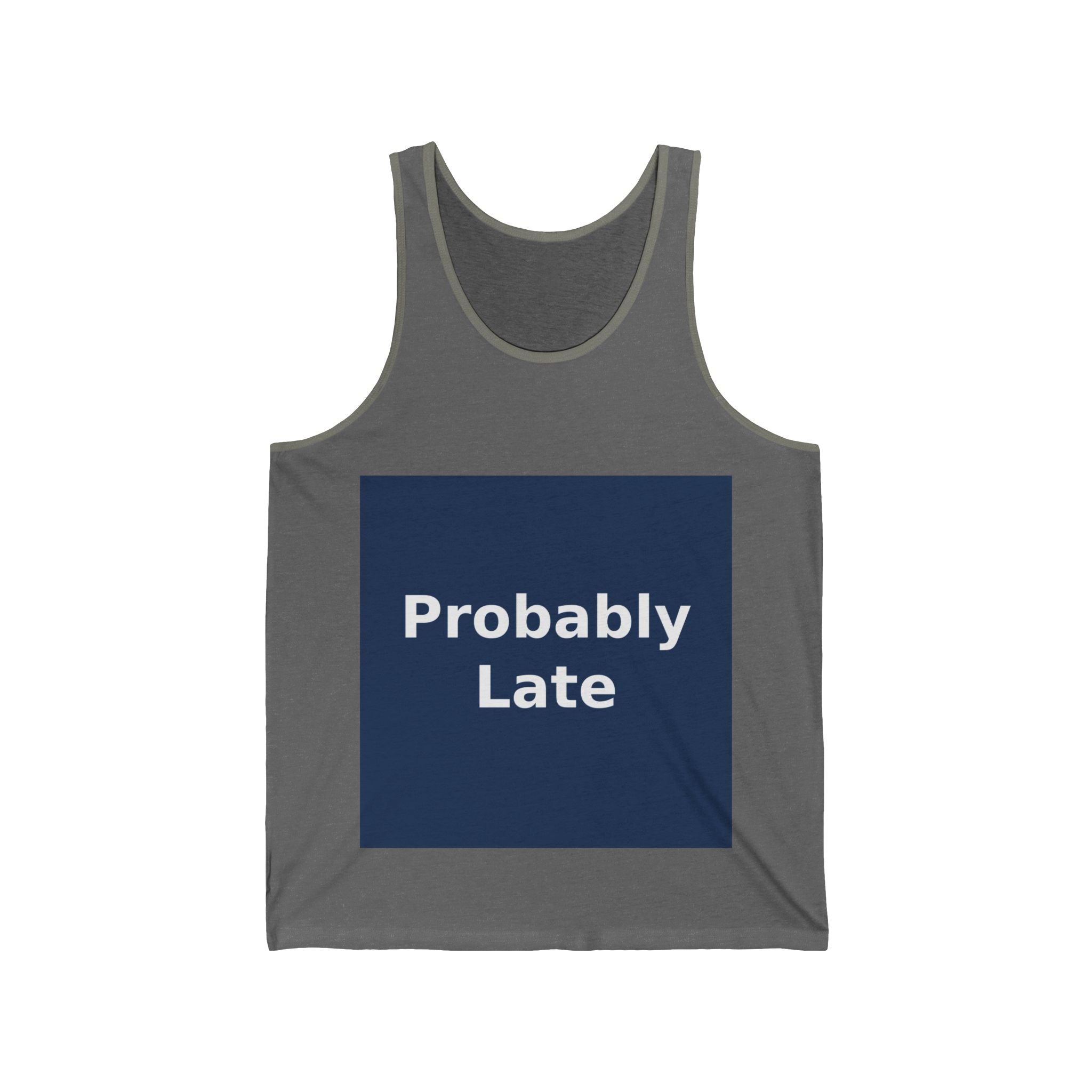 "Probably Late" Black Cat Tank Top | College Girl Gift | Fashion | KayKay Classics