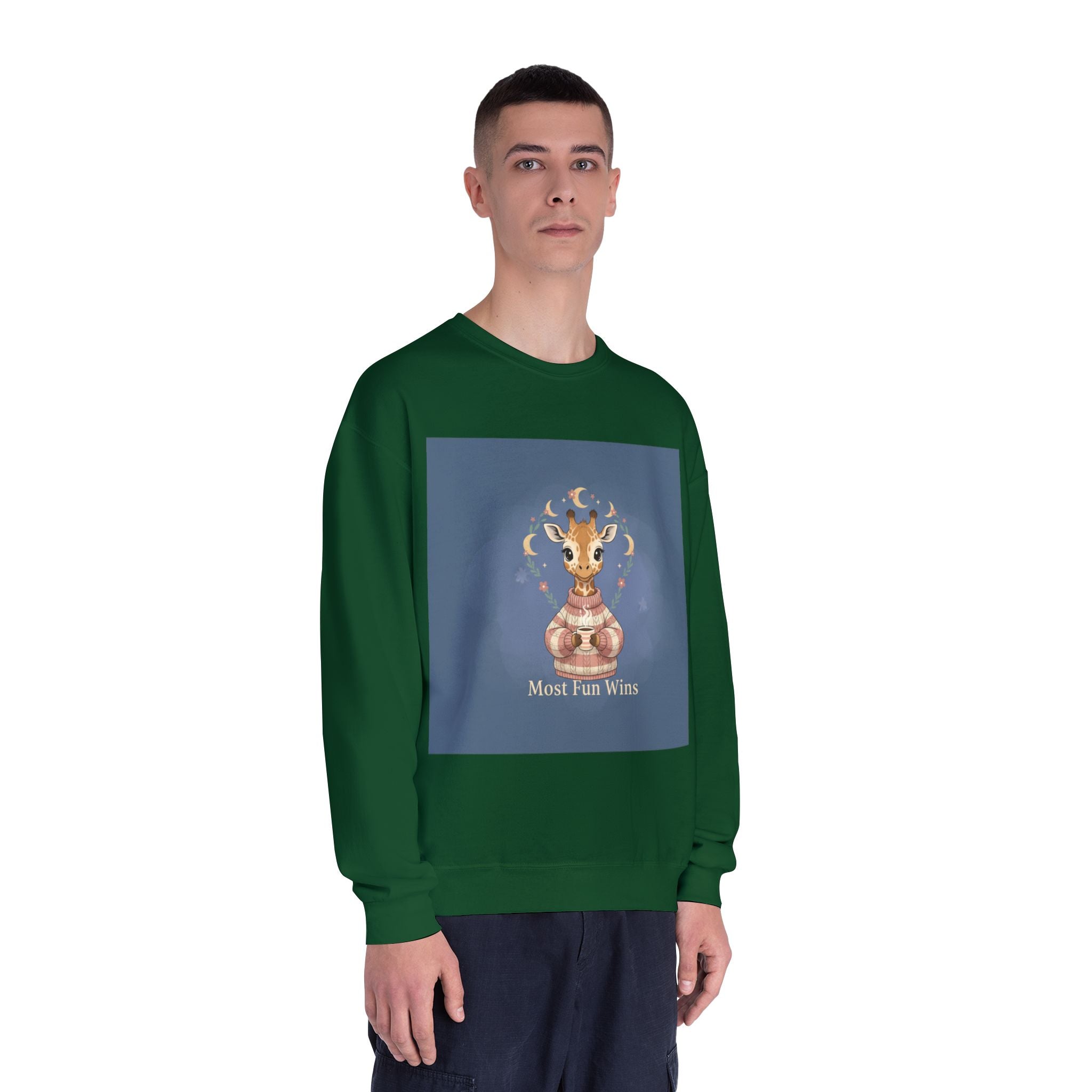 Giraffe Crewneck Sweatshirt – Most Fun Wins