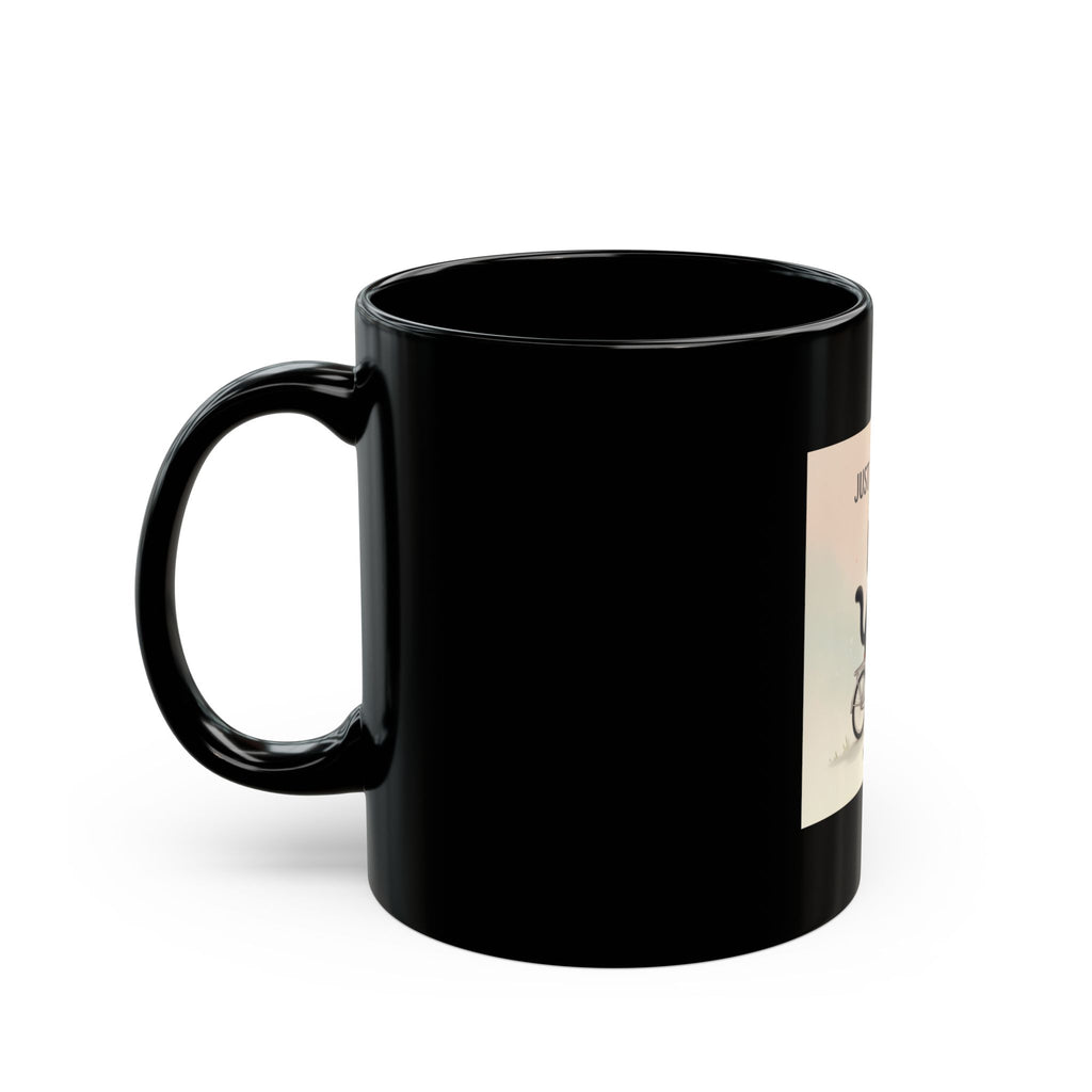 JUST KEEP GOING Black Mug