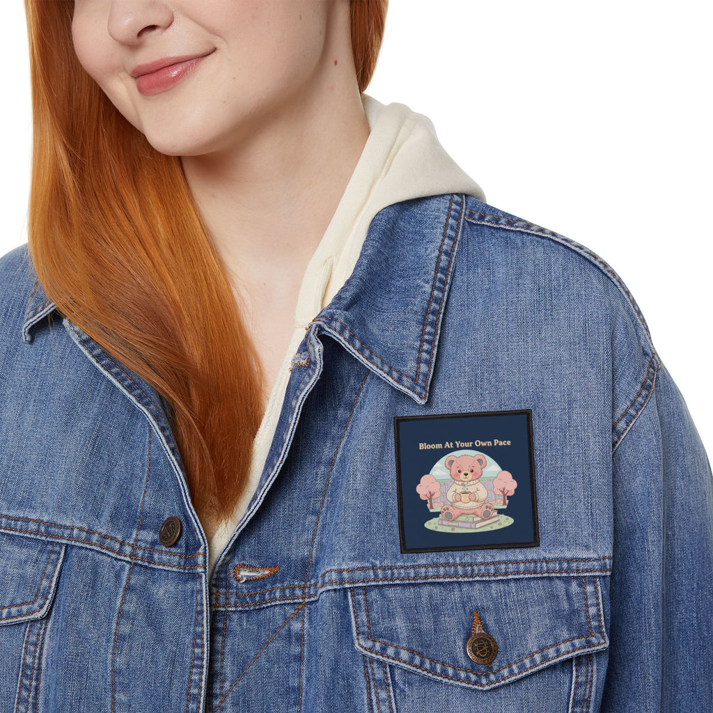 Bear Iron-On Patch – Bloom at Your Own Pace