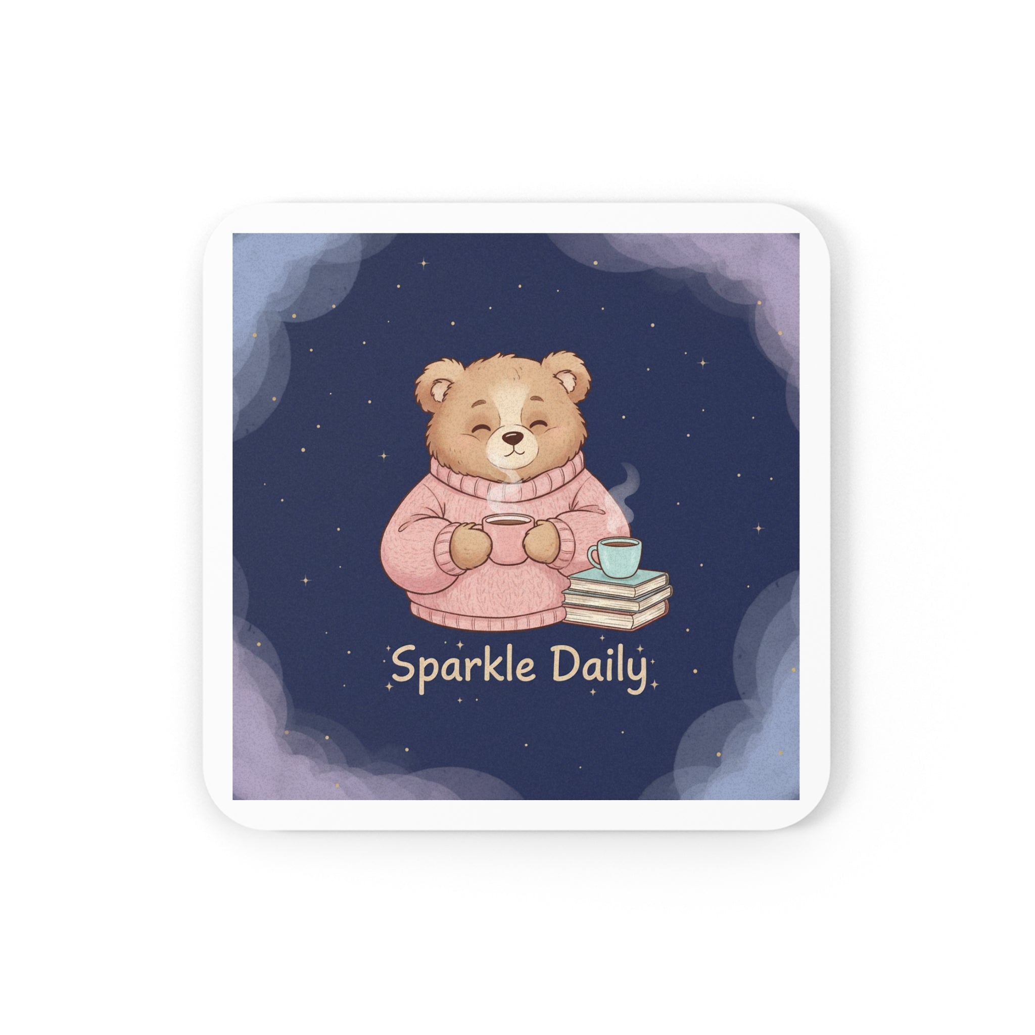 Bear Cork Coaster – Sparkle Daily