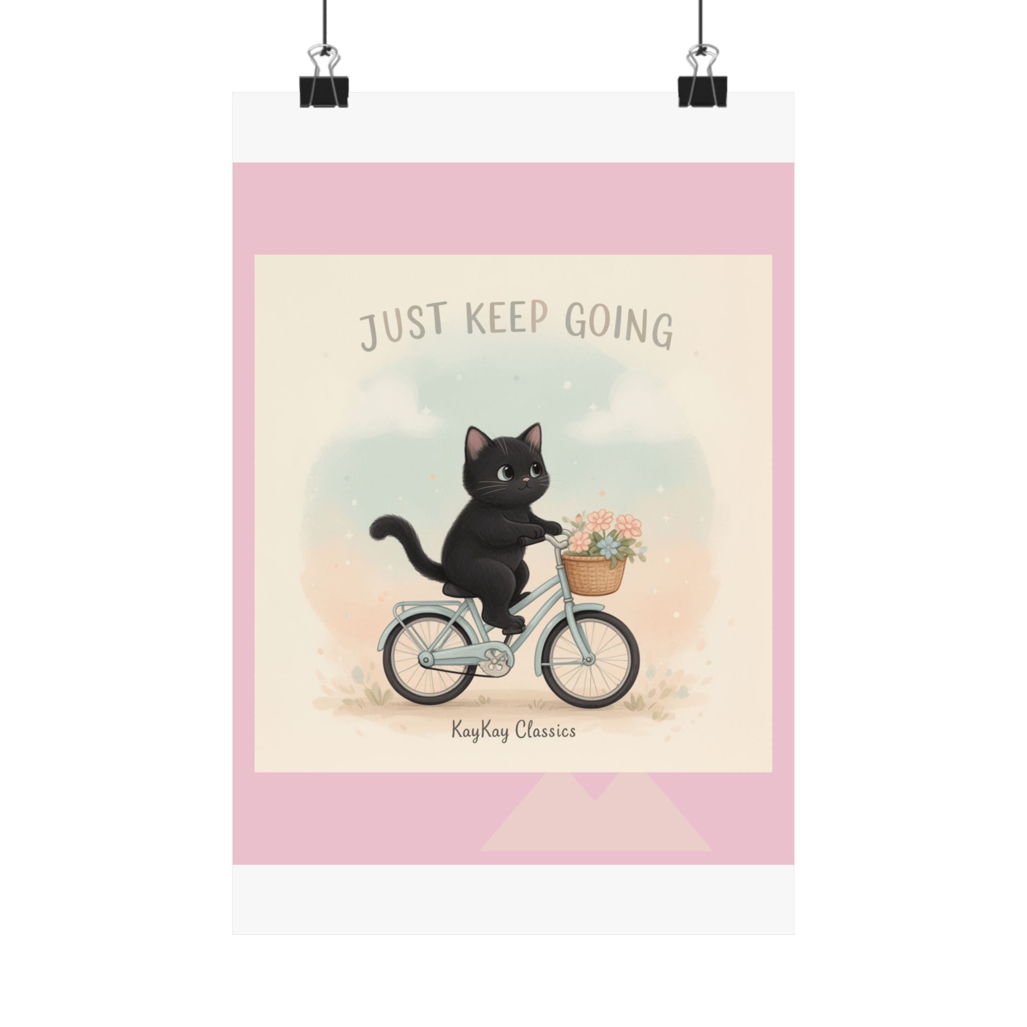 "Design" Black Cat Poster | College Girl Gift | Fashion | KayKay Classics