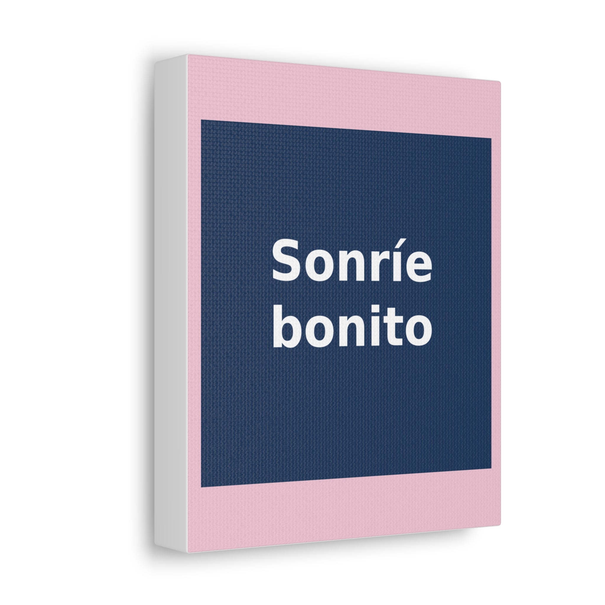 "Sonríe bonito" Black Cat Canvas | College Girl Gift | Fashion | KayKay Classics