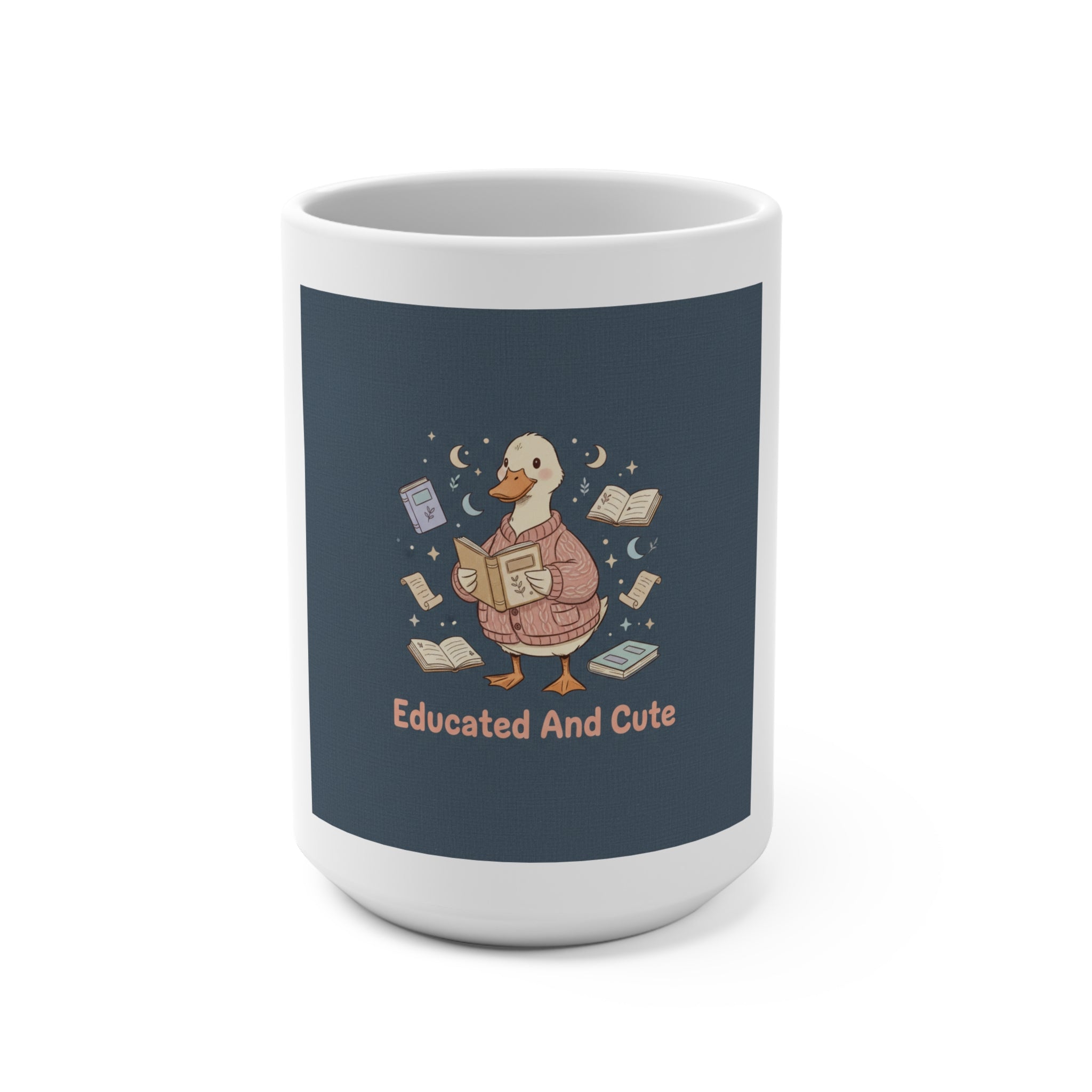 educated and cute Mug 15oz