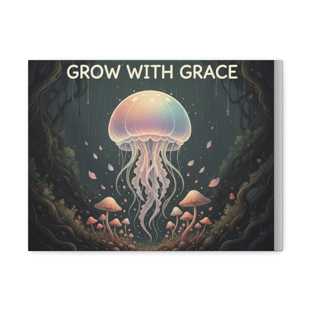 Kawaii Jellyfish Canvas Print – Grow With Grace