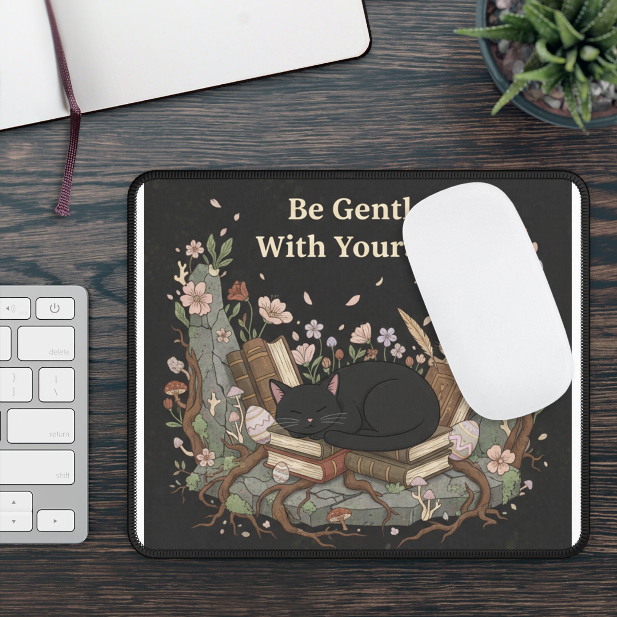 Bunny Mouse Pad – Be Gentle With Yourself