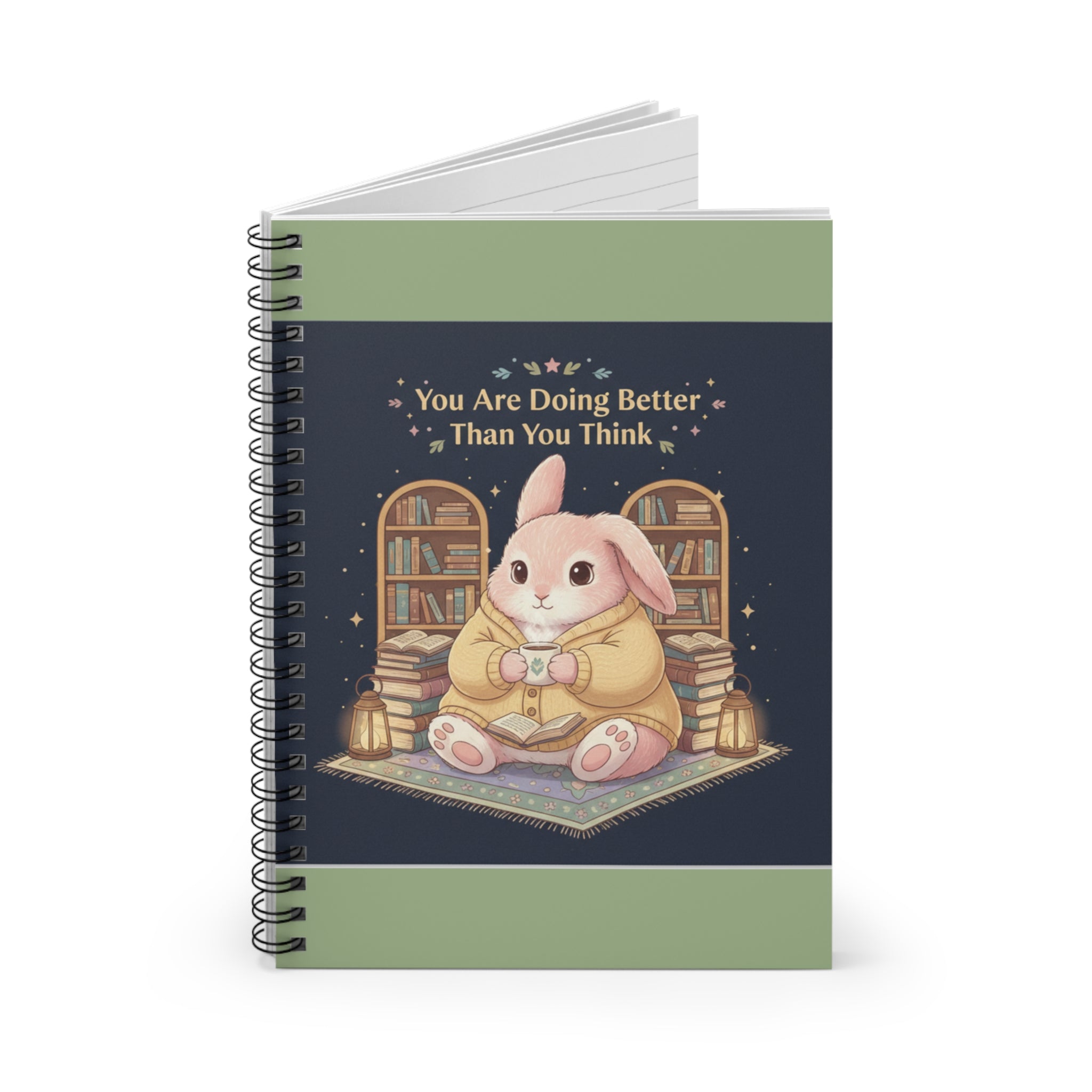 Bunny Spiral Notebook – You Are Doing Better Than You Think