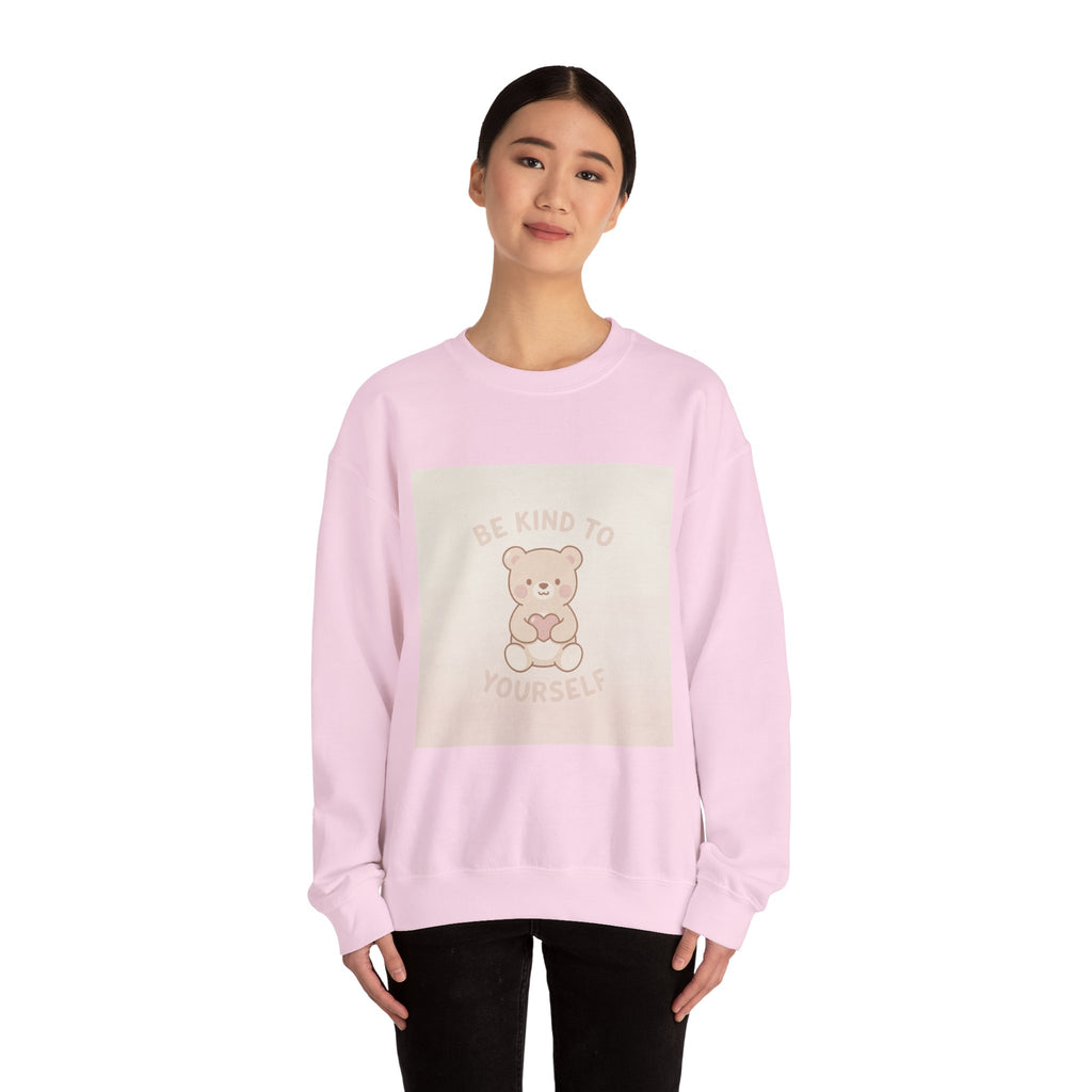 "BE KIND TO YOURSELF" Black Cat Crewneck | College Girl Gift | Fashion | KayKay Classics
