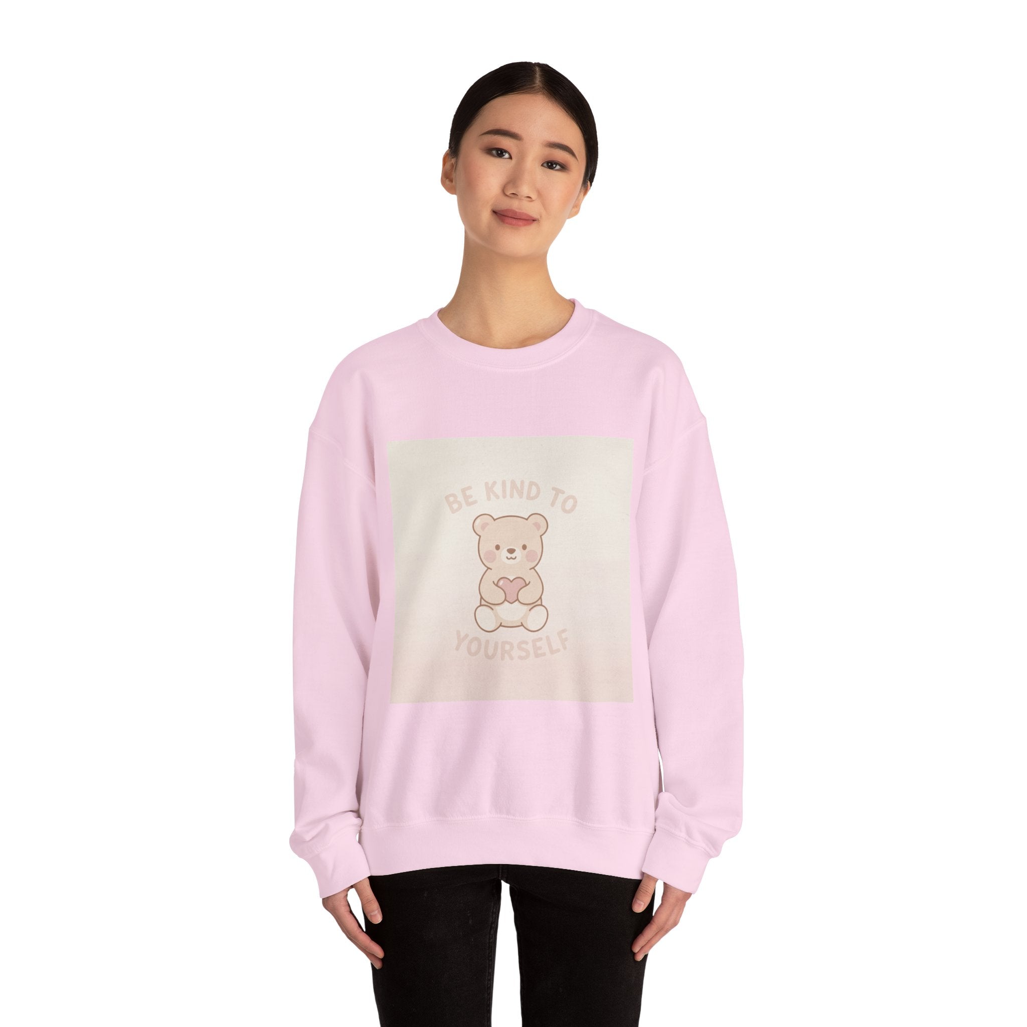 "BE KIND TO YOURSELF" Black Cat Crewneck | College Girl Gift | Fashion | KayKay Classics