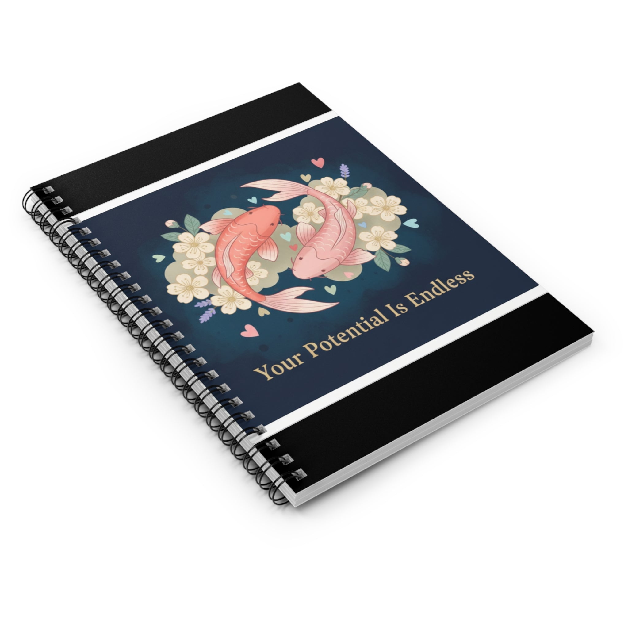 Koi Spiral Notebook – Your Potential is Endless