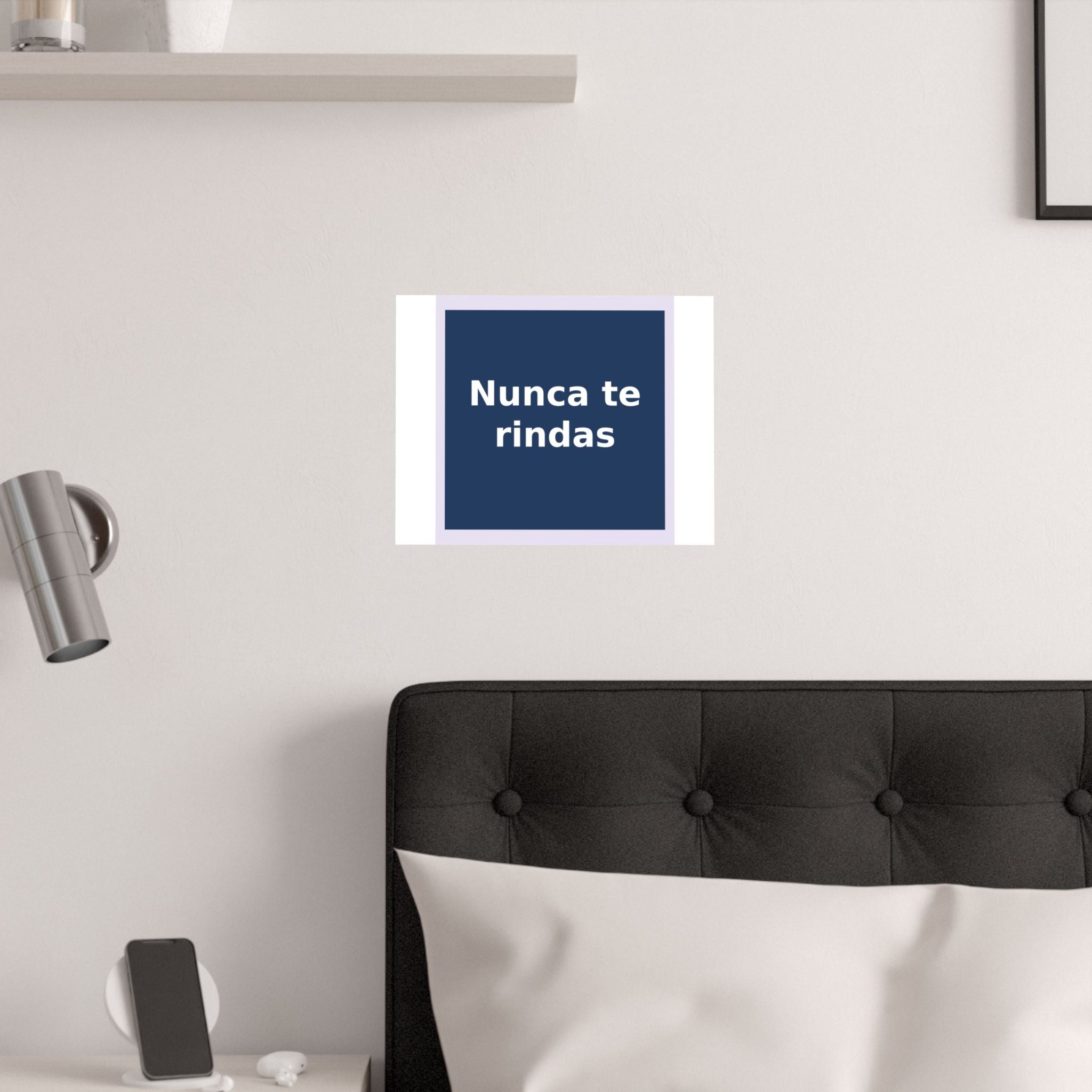 "Nunca te rindas" Black Cat Poster | College Girl Gift | Fashion | KayKay Classics