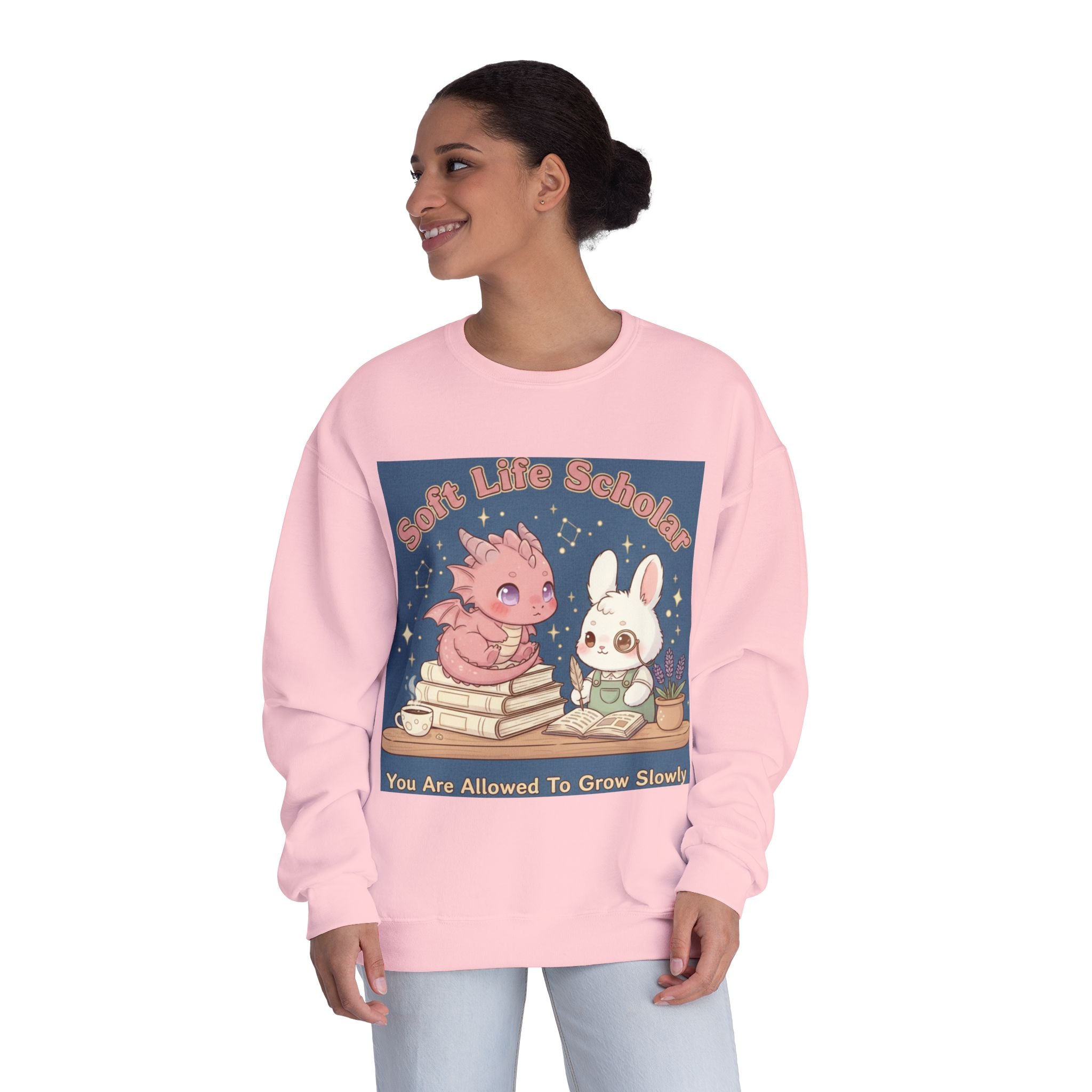 Dragon Crewneck Sweatshirt – Soft Life Scholar You Are Allowed to Gro