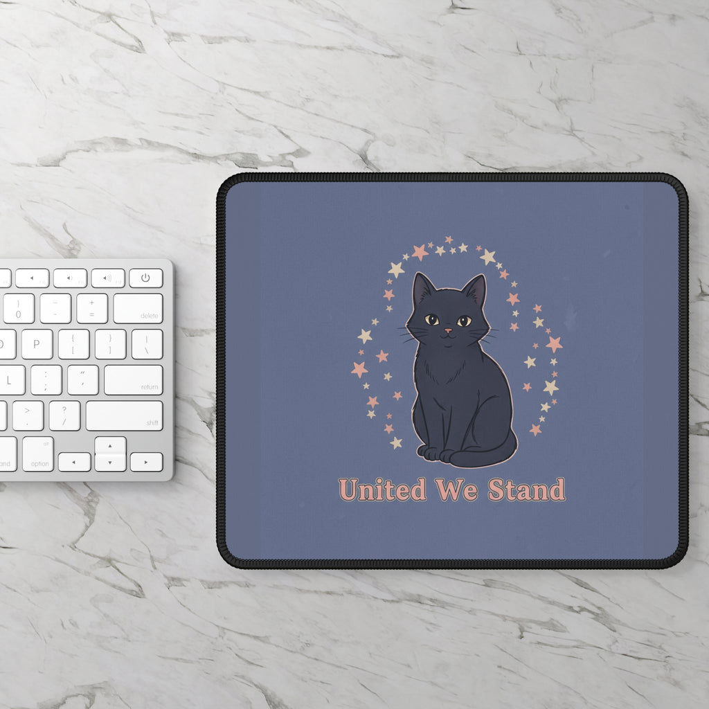 Black Cat Mouse Pad – United We Stand