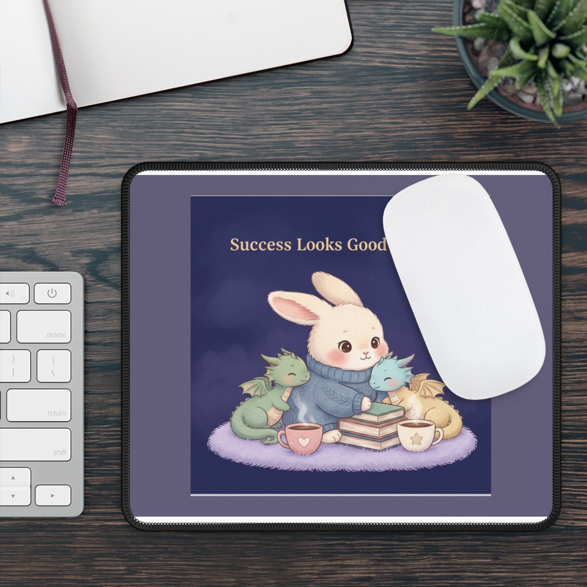 Bunny Mouse Pad – Success Looks Good on You
