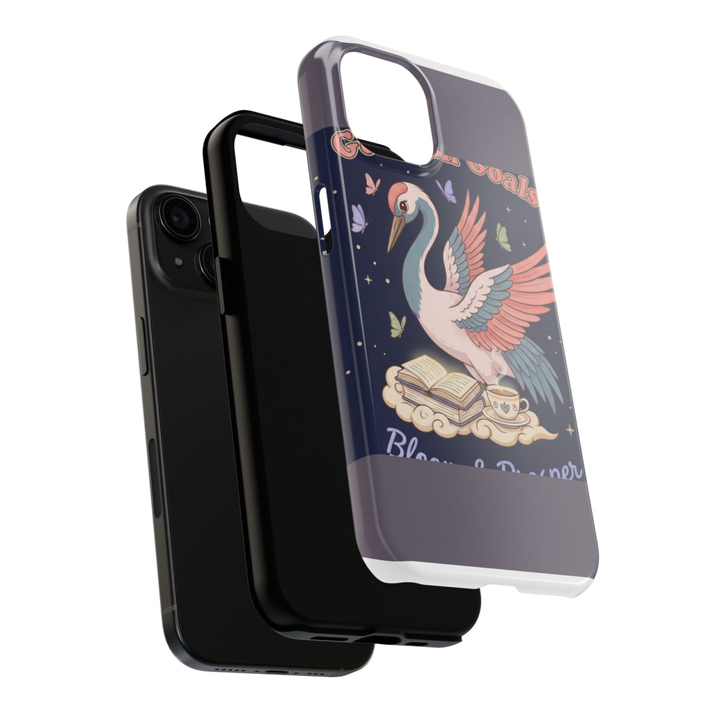 Crane Tough Phone Case – Goals on Goals Bloom Prosper