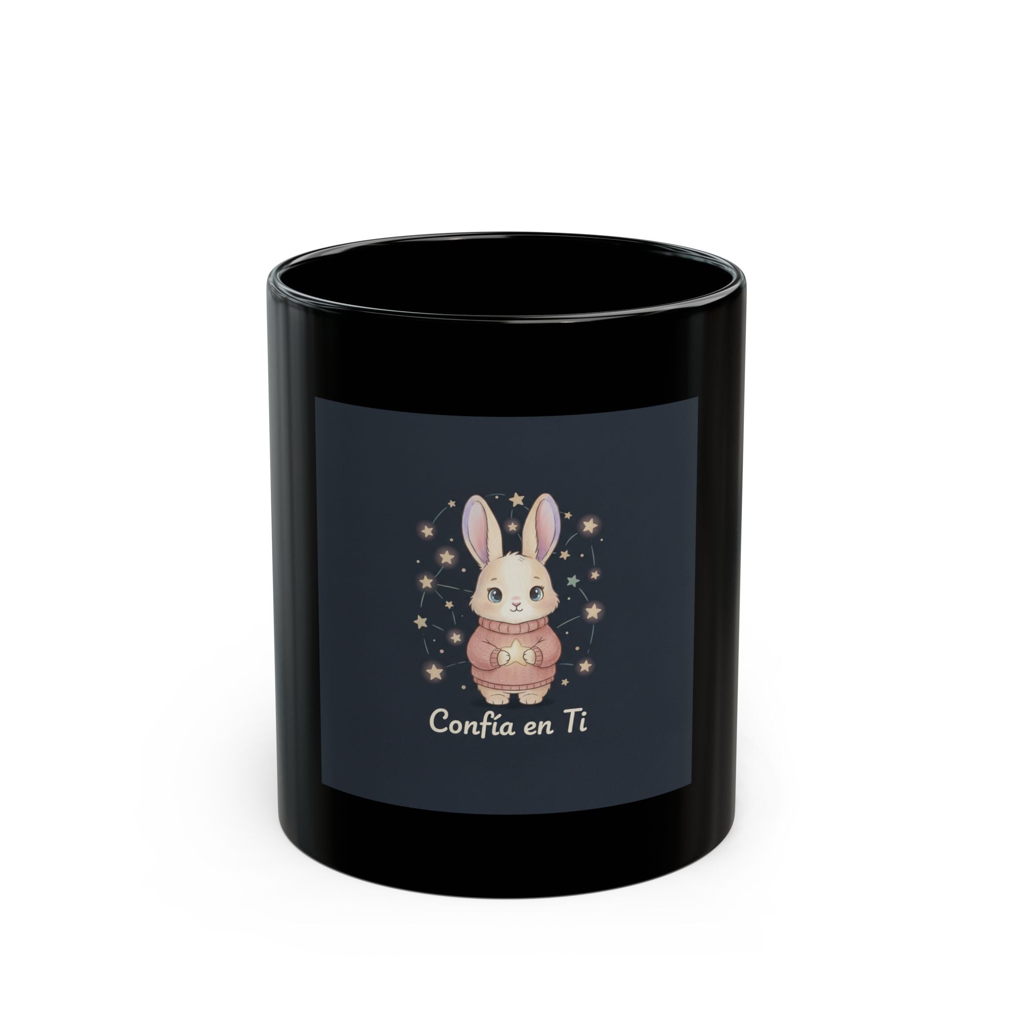 Bunny Black Mug 11oz – Confa en Ti