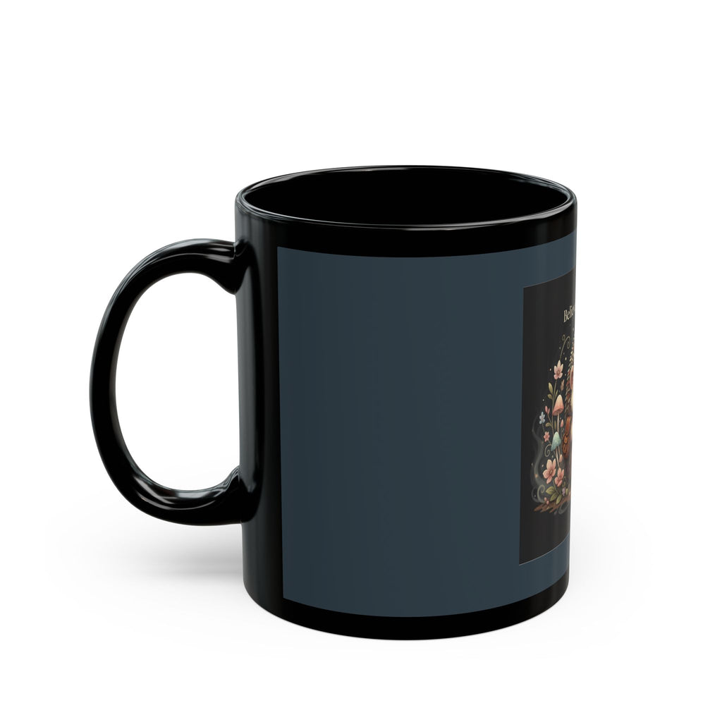 Hedgehog Black Mug 11oz – Believe in Your Magic