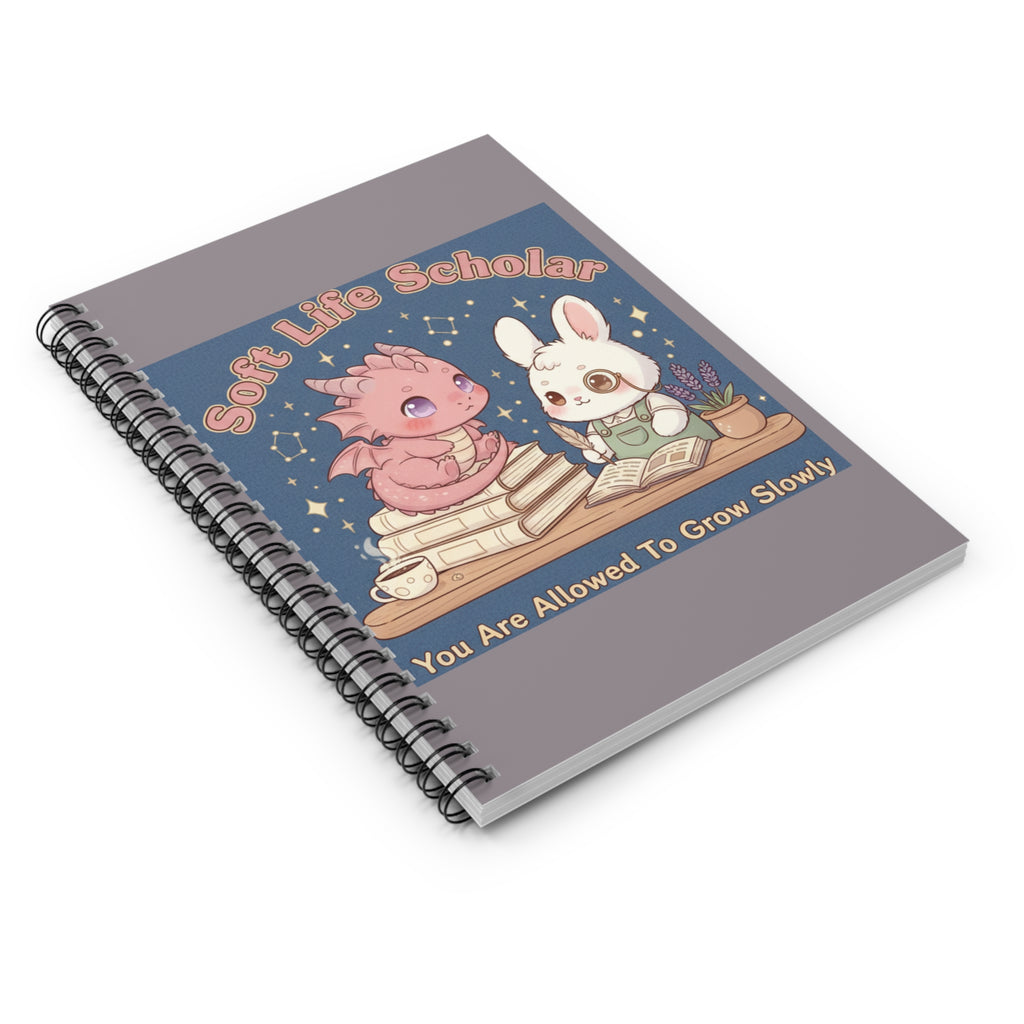 Dragon Spiral Notebook – Soft Life Scholar You Are Allowed to Gro